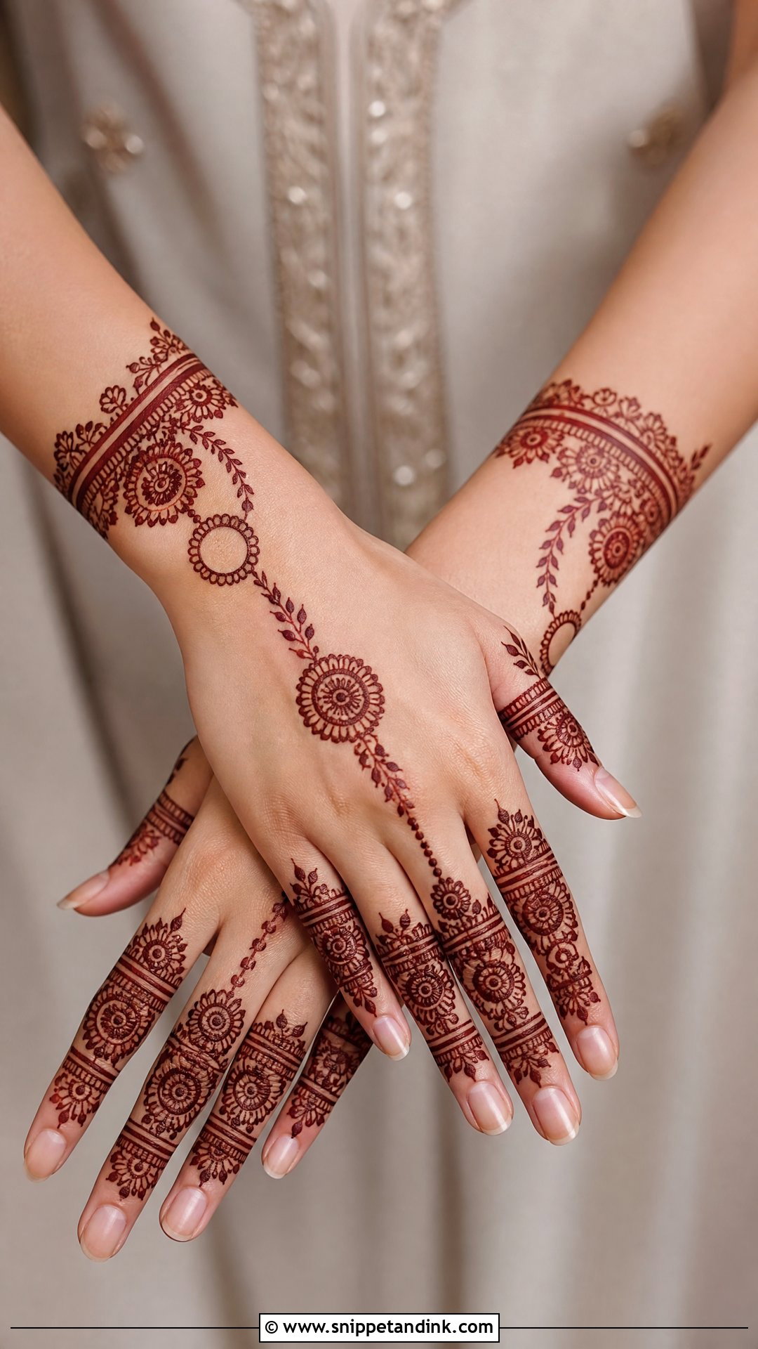 Bracelet Nikkah Mehndi Design - Snippet and Ink - 20 Mehndi Designs for Nikkah Bride