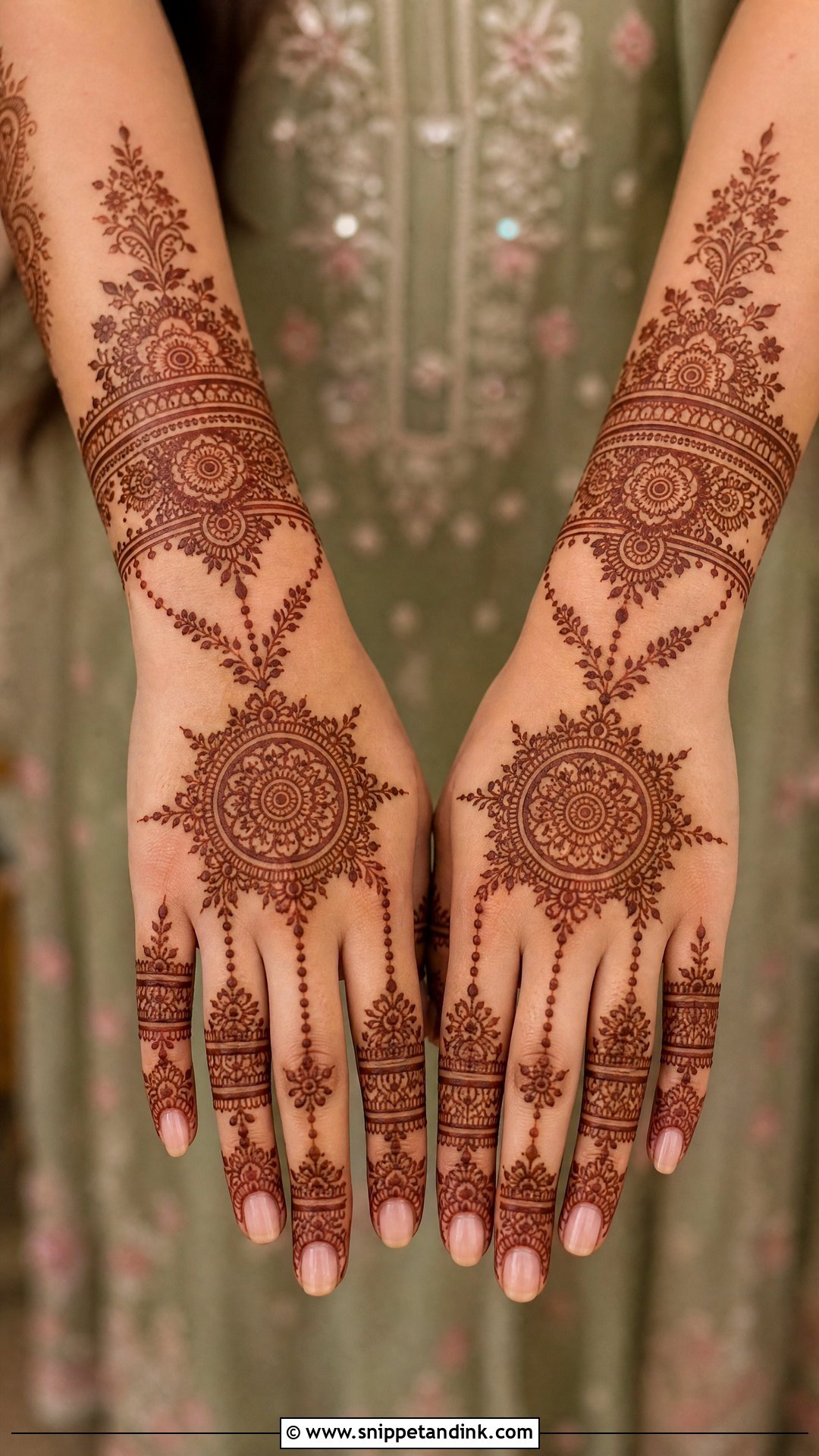 Bracelet Pakistani Bridal Mehndi - Snippet and Ink - 25 Pakistani Bridal Mehndi Designs