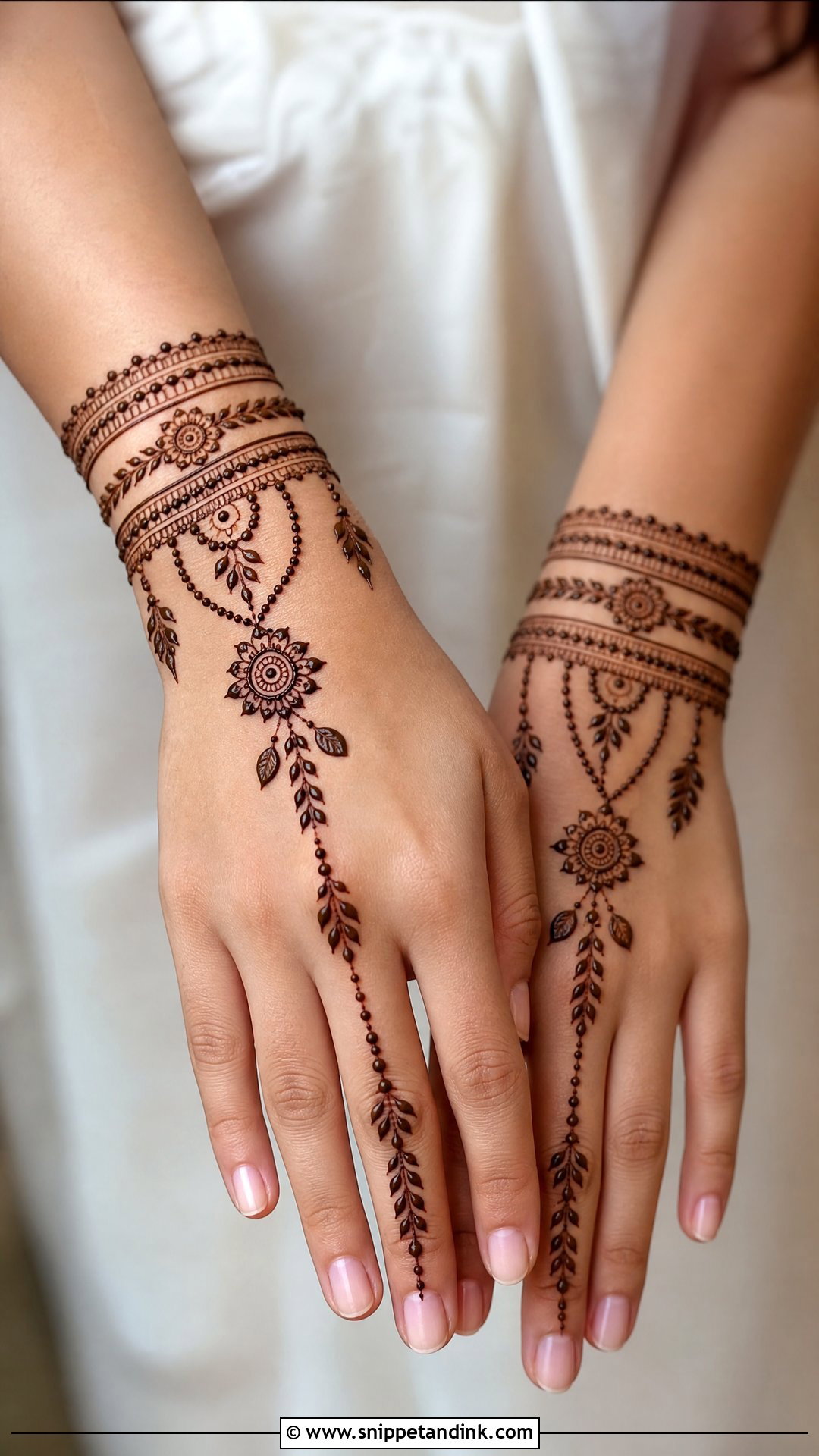 Bracelet Tattoo Mehndi Design - Snippet and Ink - 30 Unique Tattoo Mehndi Designs