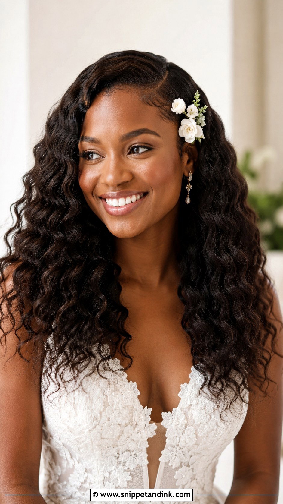 Braid Out Down Style - Snippet and Ink - 20 Natural Hair Styles for Wedding
