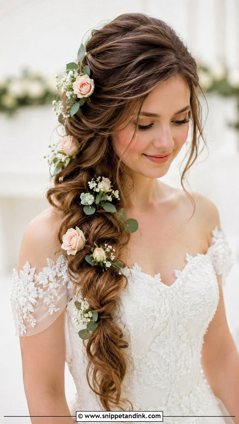 Braid With Flowers for Wedding - Snippet and Ink - 25 Braid Hairstyles for Wedding