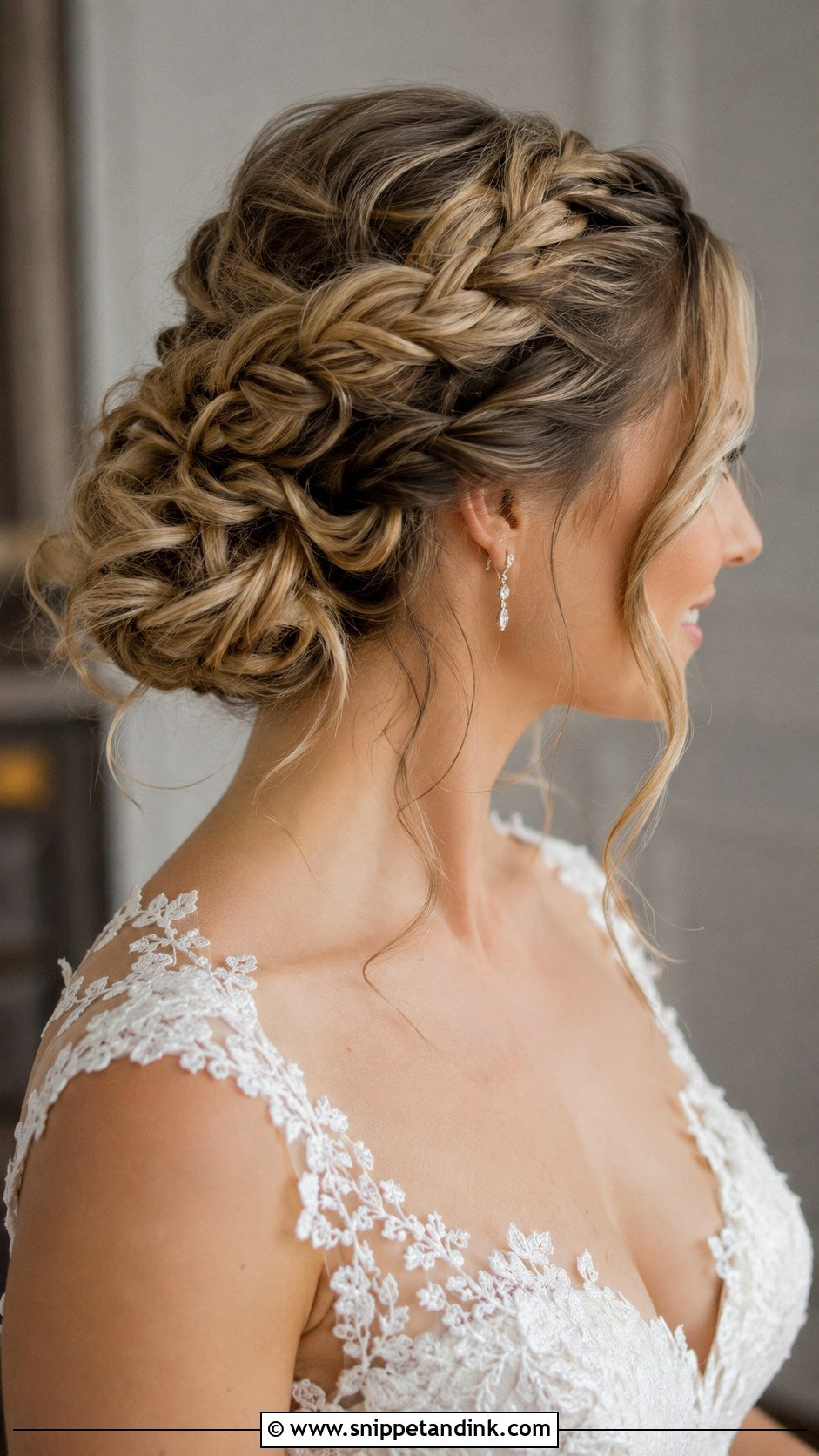 Braid and Twist Detail Updo - Snippet and Ink - 20 Edgy Wedding Hair Ideas