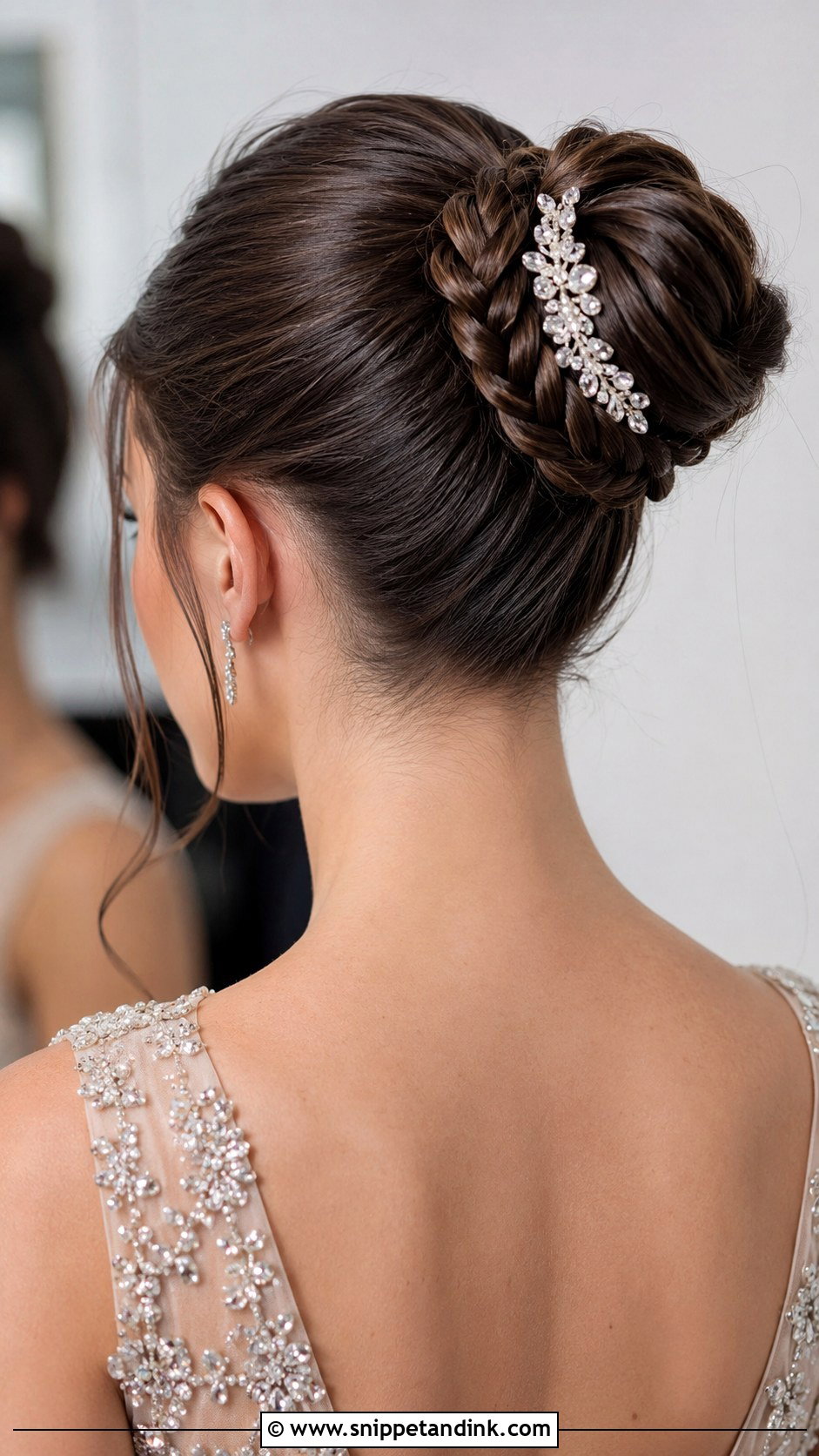 Braided Ballerina Bun - Snippet and Ink - 20 Winter Wedding Hairstyles