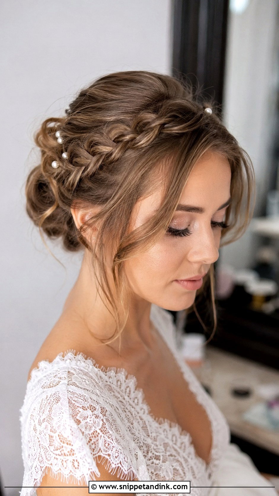 Braided Bangs Wedding Hairstyle - Snippet and Ink - 25 Braided Wedding Hairstyles