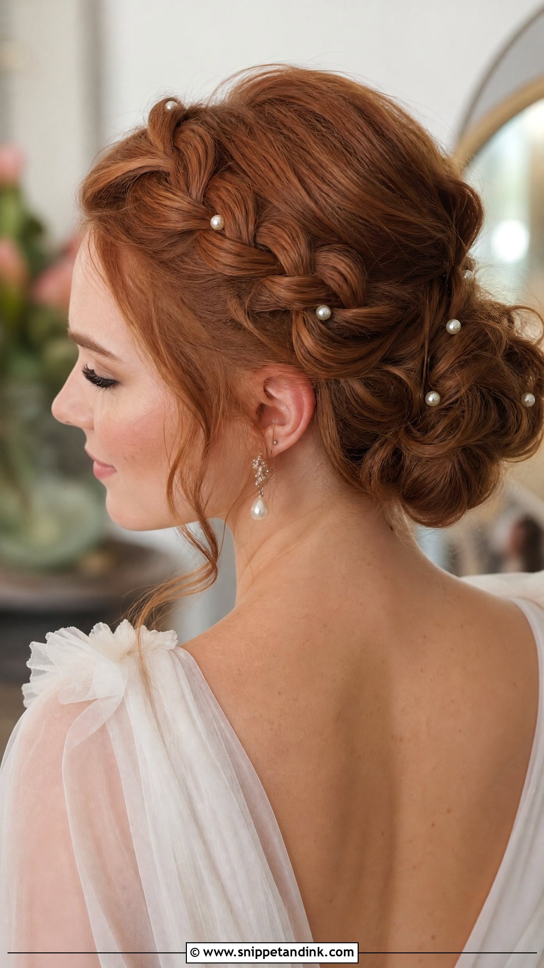 Braided Bridal Bun - Snippet and Ink - 15 Bun Hairdo Wedding Ideas