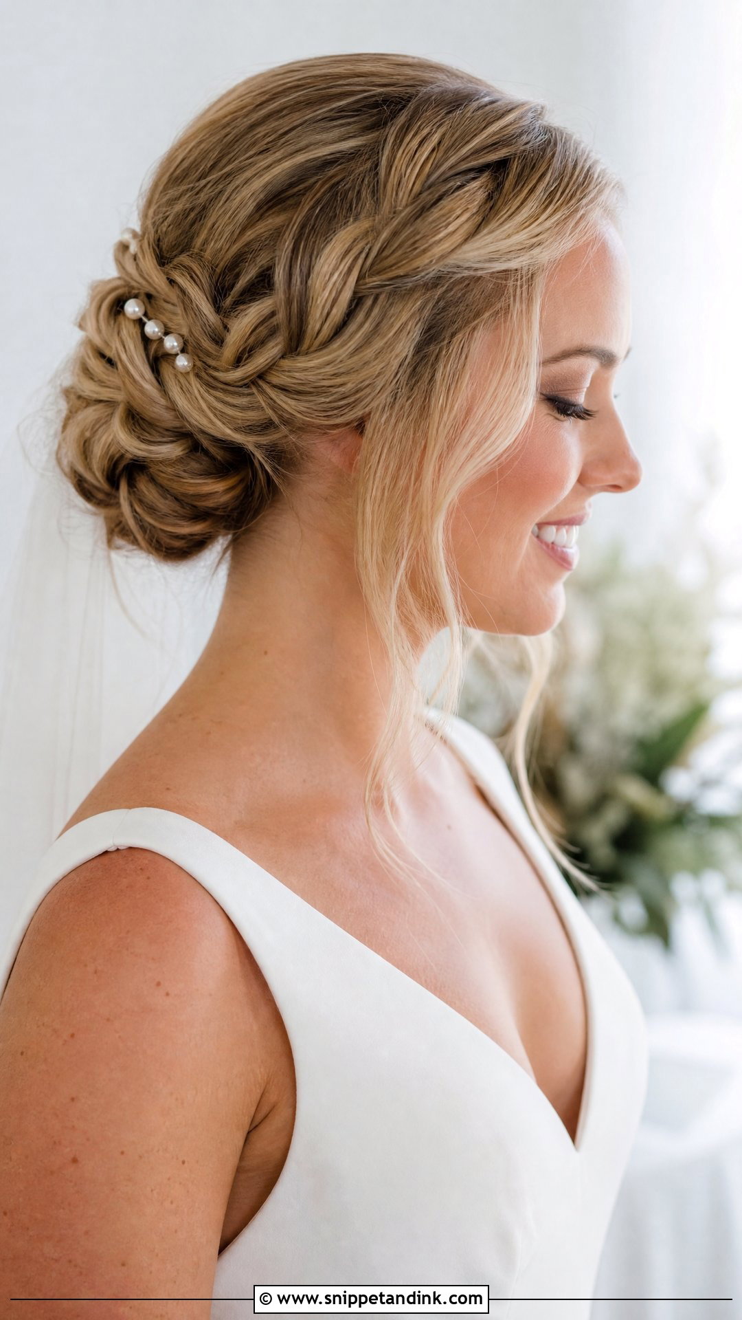 Braided Bridal Bun - Snippet and Ink - 15 Braided Bride Hair Ideas