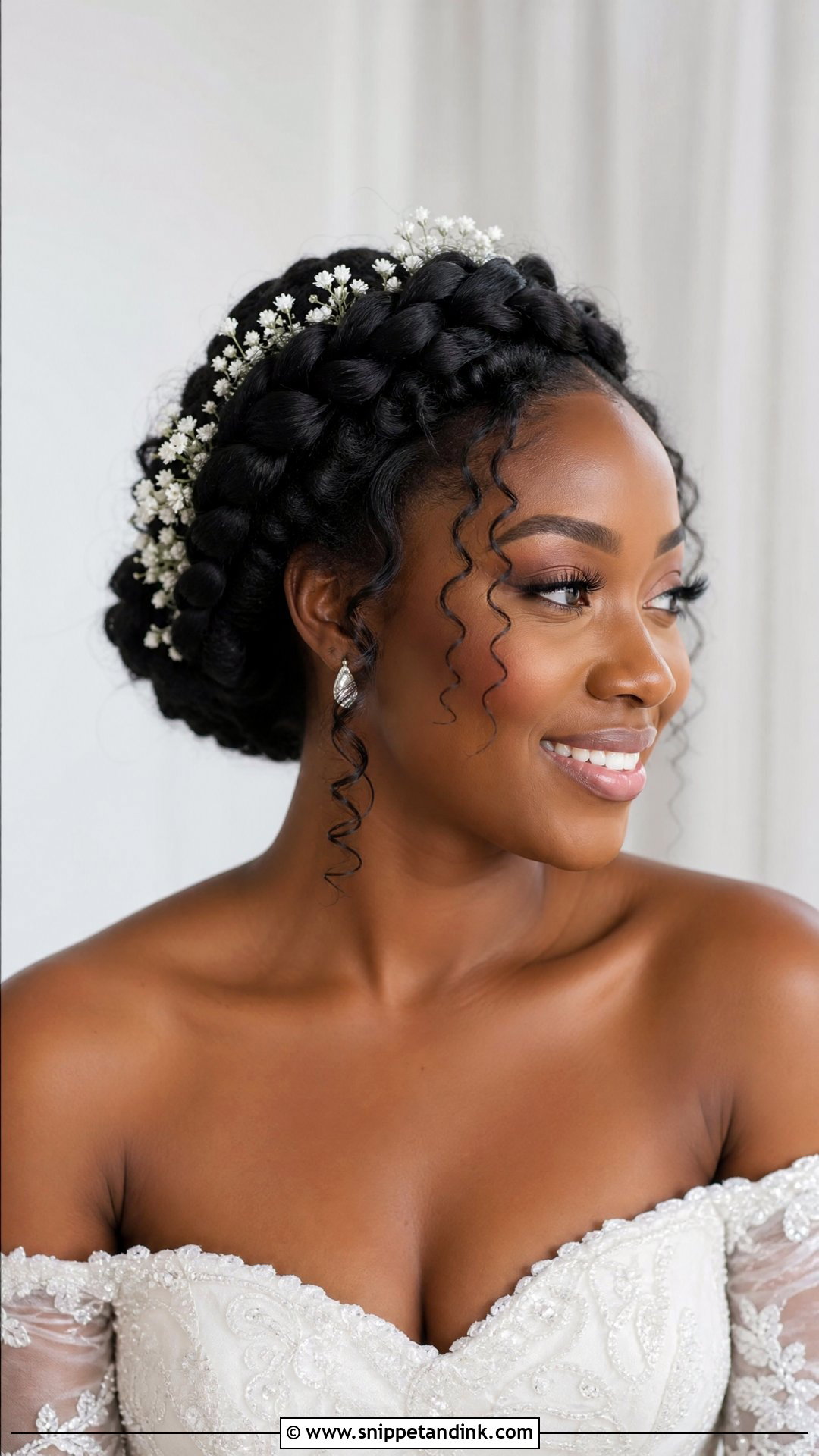 Braided Bridal Crown For Black Women - Snippet and Ink - 15 Black Woman Bridal Hair Girl Hairstyles