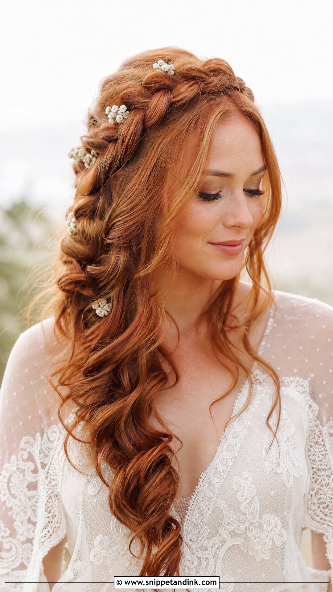 Braided Bridal Curls - Snippet and Ink - 15 Bridal Curls Hairstyles