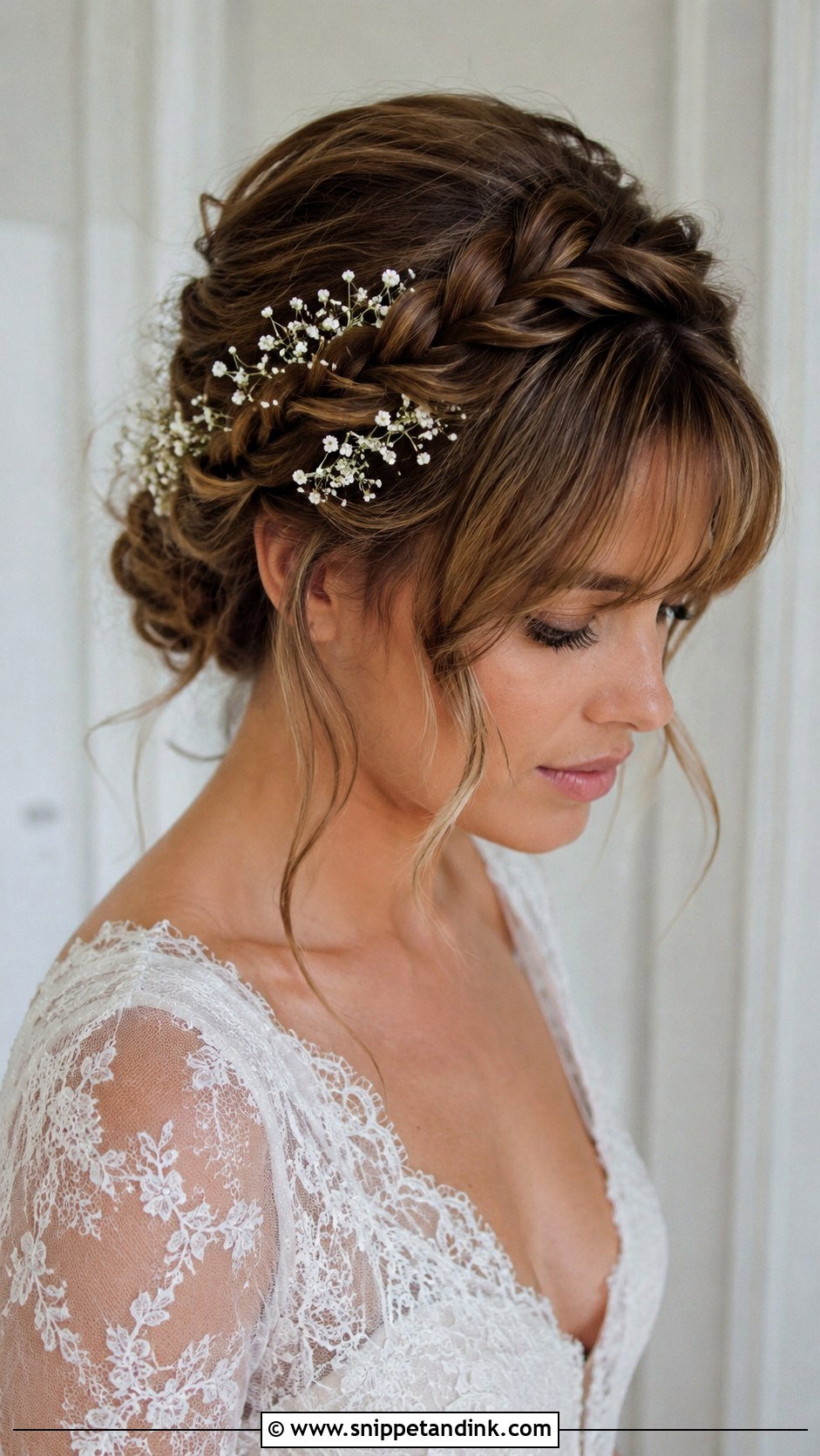 Braided Bridal Hair With Bangs - Snippet and Ink - 20 Bride Hair with Bangs