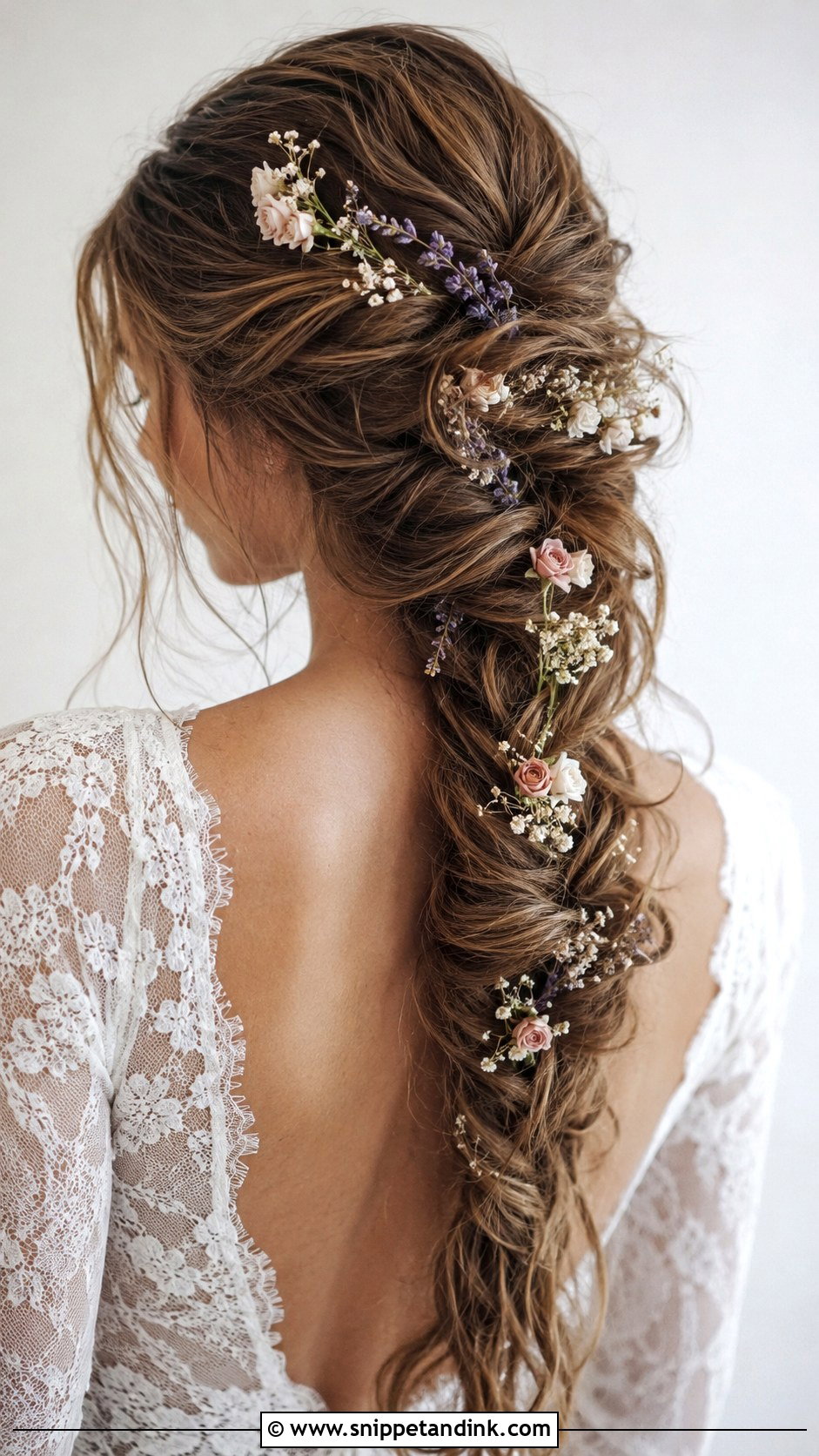 Braided Bridal Hair With Flowers - Snippet and Ink - 20 Flower Bridal Hair Decorations Ideas