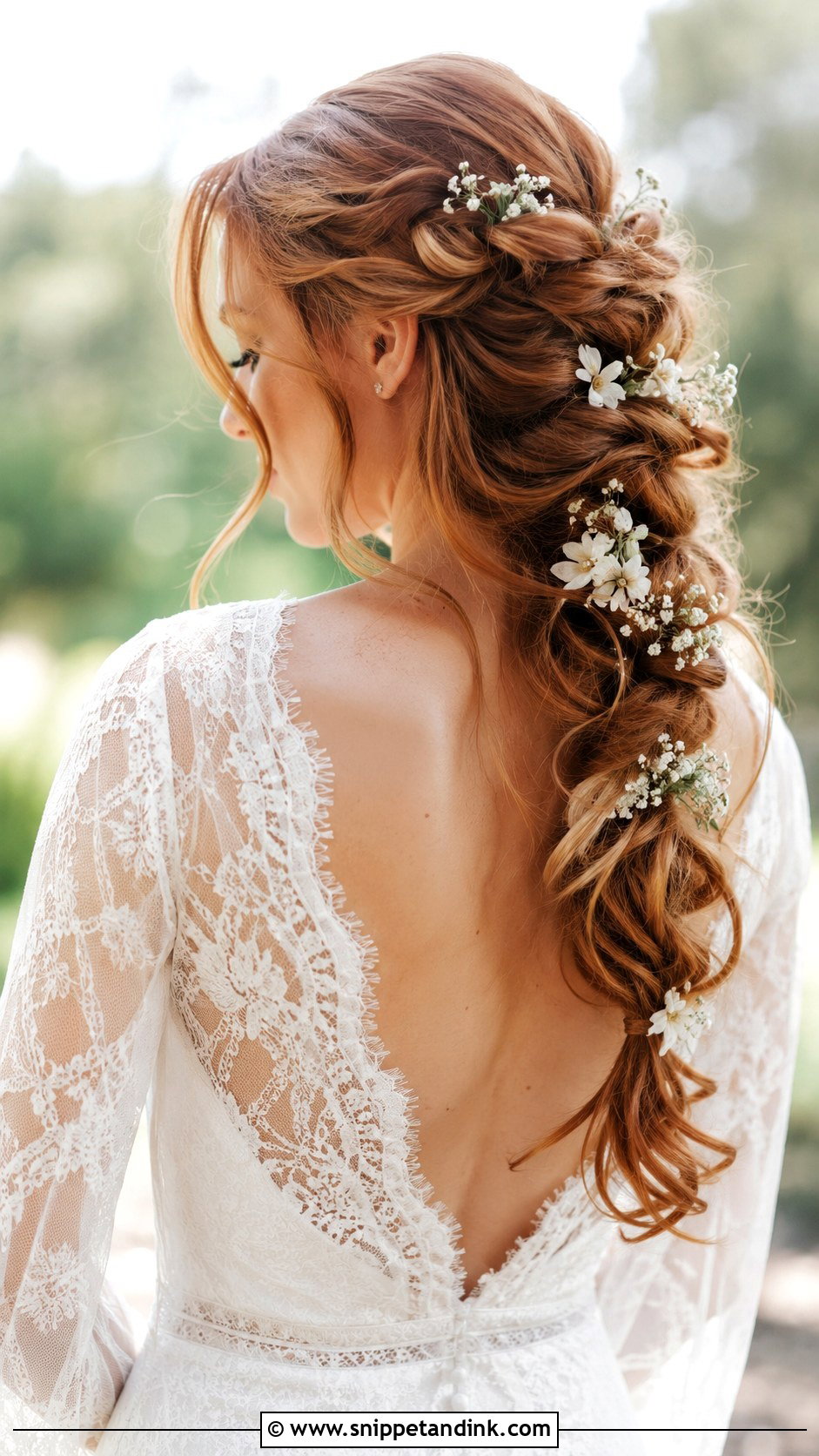 Braided Bridal Ponytail - Snippet and Ink - 30 Bridal Ponytail Ideas