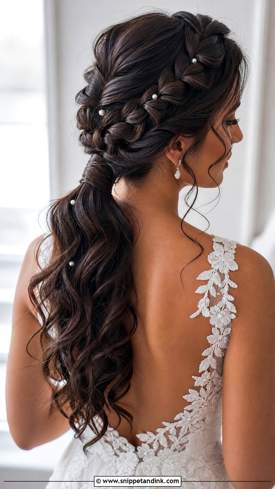 Braided Bridal Ponytail - Snippet and Ink - 15 Bridal Hairstyle Ponytail Ideas