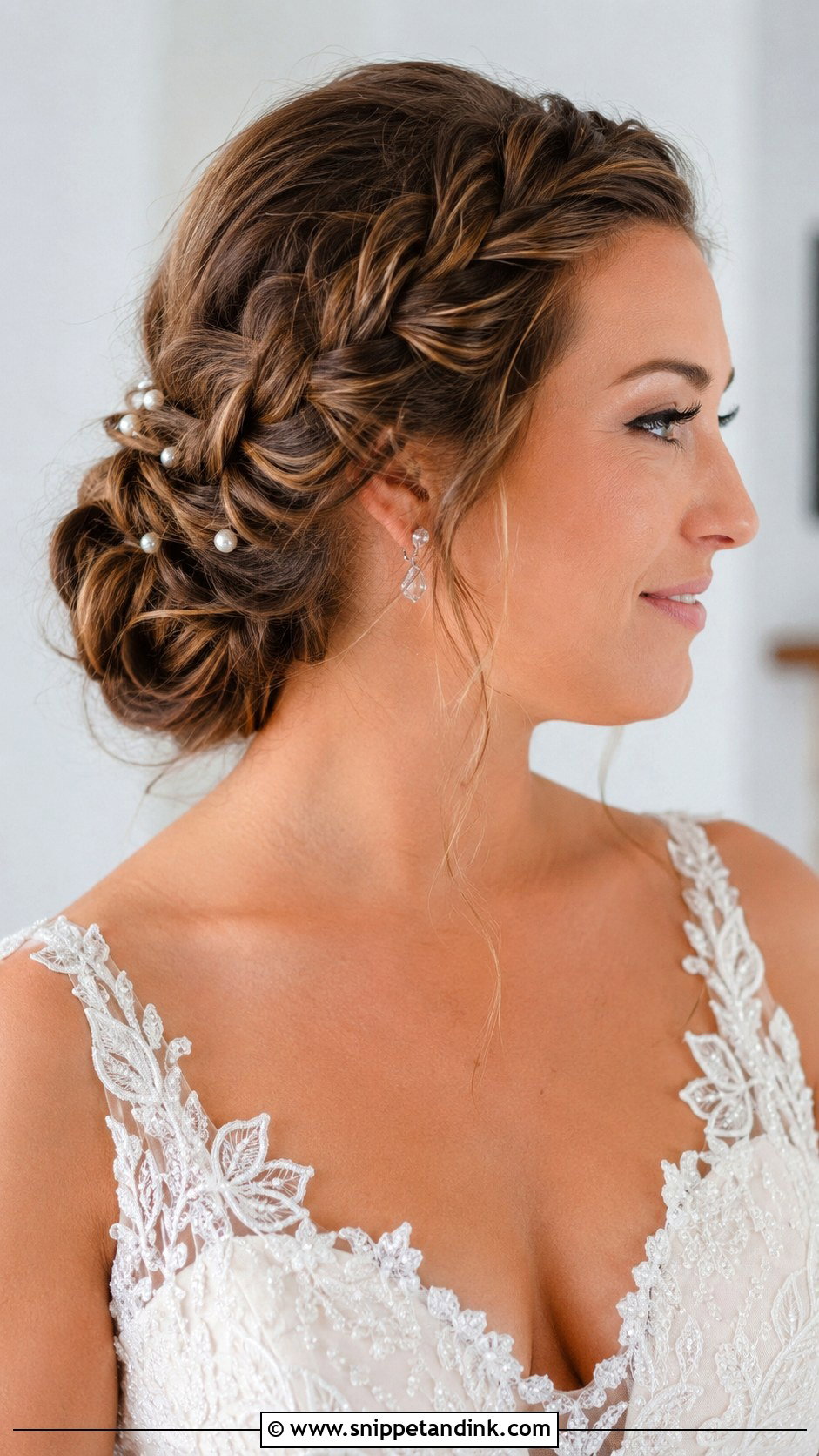 Braided Bridal Updo - Snippet and Ink - 15 Hair Up Bridal Styles