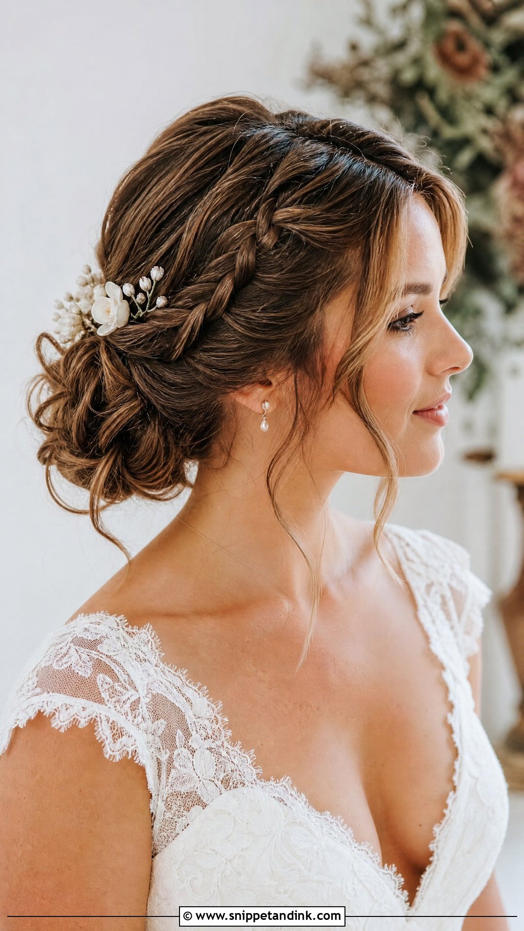 Braided Bridal Updo Brown Hair - Snippet and Ink - 15 Bridal Updo Brown Hair Ideas