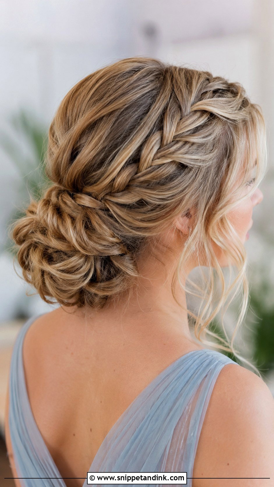 Braided Bridesmaid Bun - Snippet and Ink - 25 Bridesmaid Bun Hairstyles