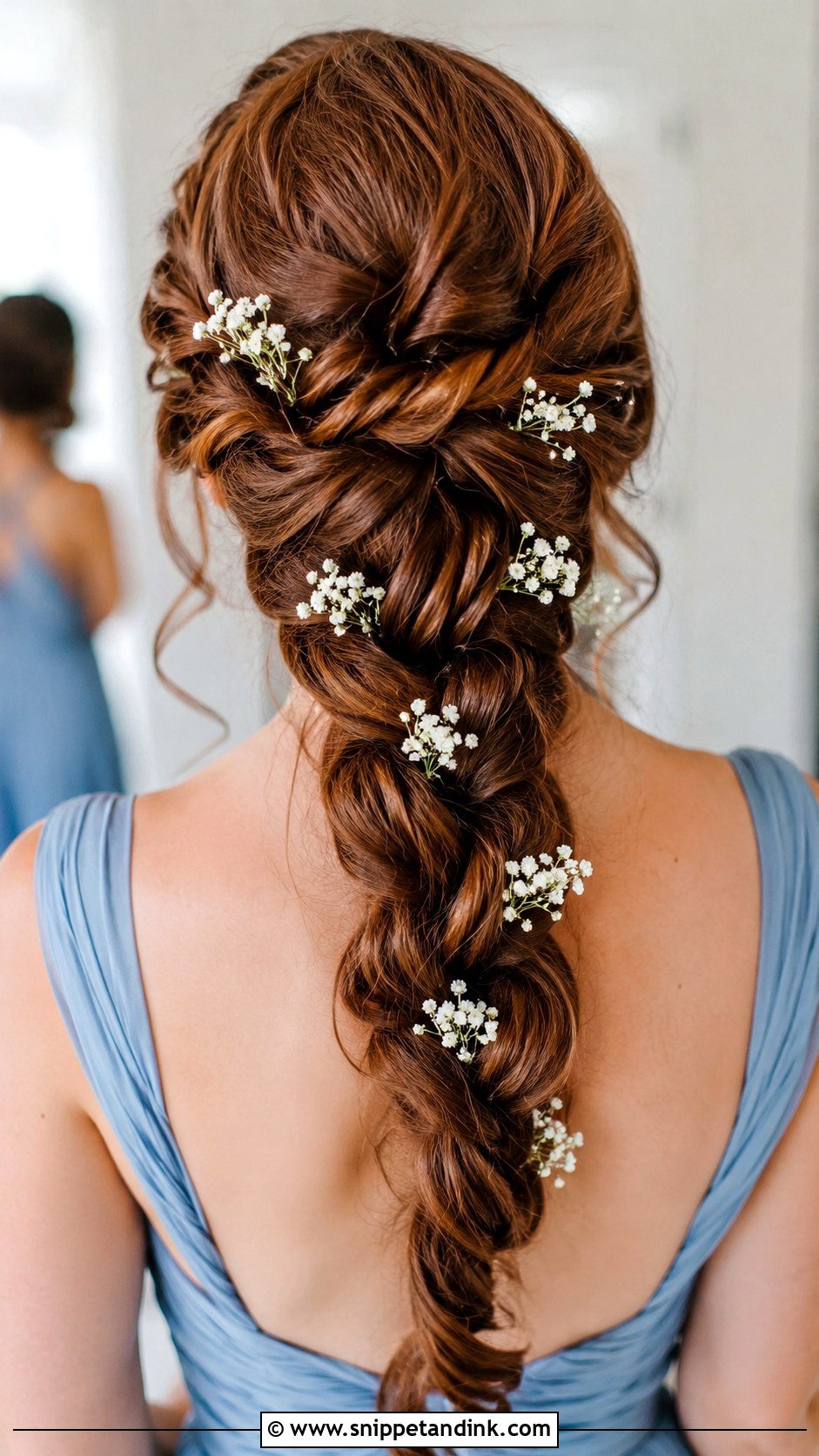 Braided Bridesmaid Hair With Flowers - Snippet and Ink - 20 Bridesmaid Hairstyles with Flowers