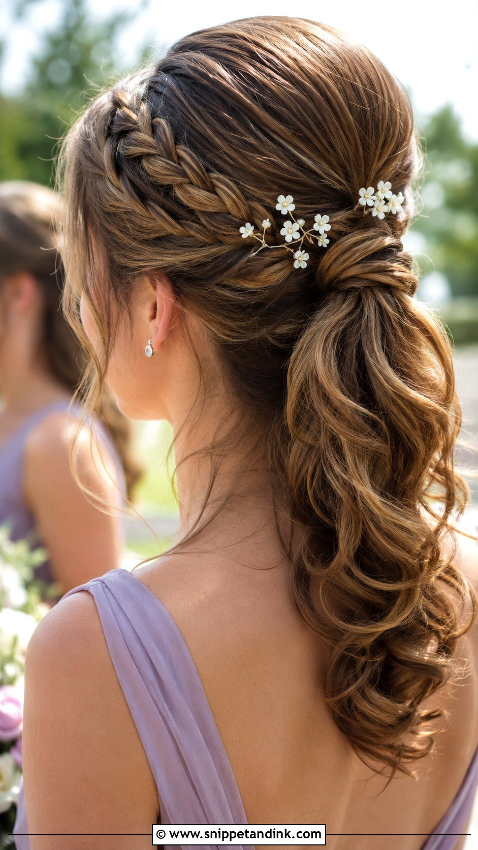 Braided Bridesmaid Ponytail Updo - Snippet and Ink - 20 Bridesmaid Hairstyles Updo Ponytail