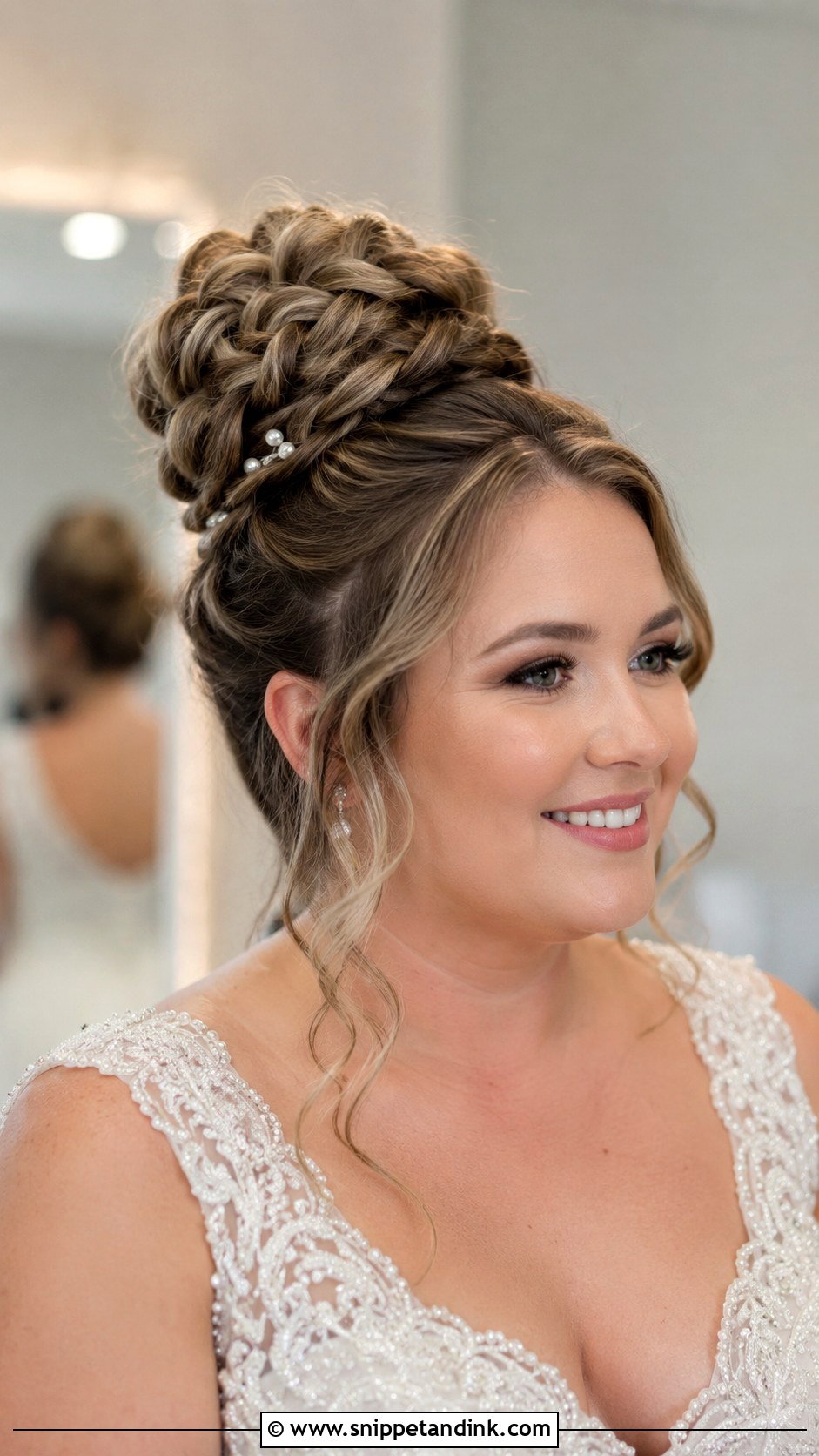 Braided Bun - Snippet and Ink - 25 Round Face Hairstyles for Wedding