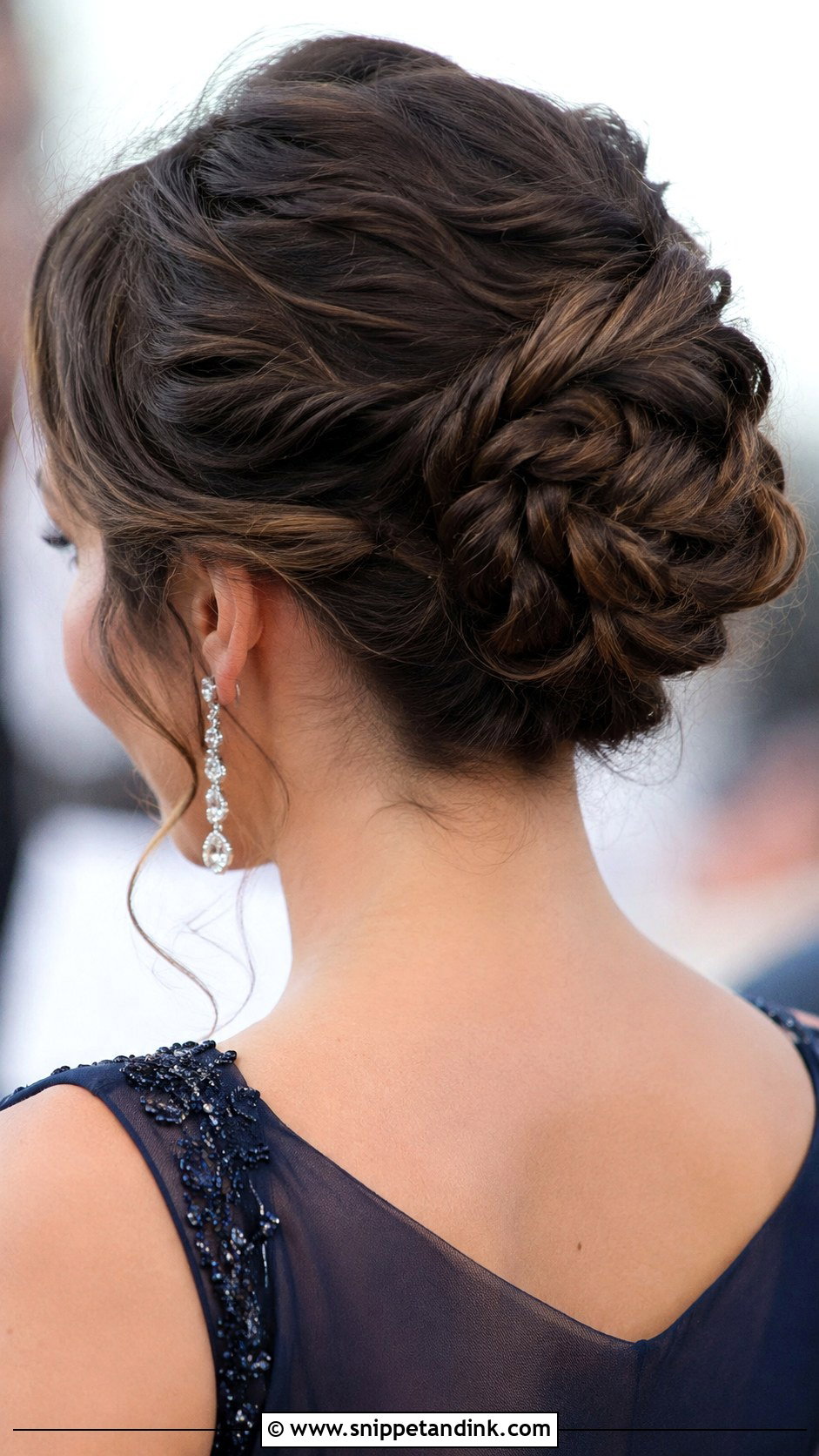 Braided Bun - Snippet and Ink - 25 Wedding Guest Hair Up Ideas