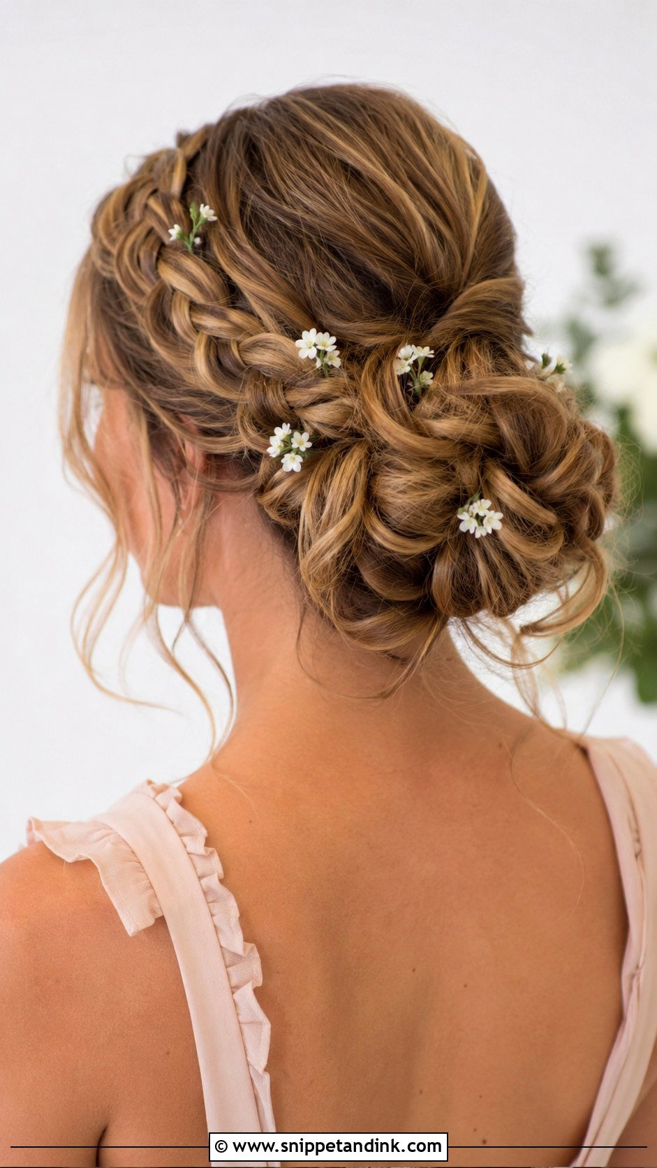 Braided Bun - Snippet and Ink - 25 Wedding Guest Hair Updo Ideas