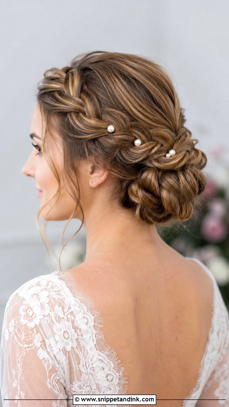 Braided Bun - Snippet and Ink - 25 Wedding Hair Up Do Ideas
