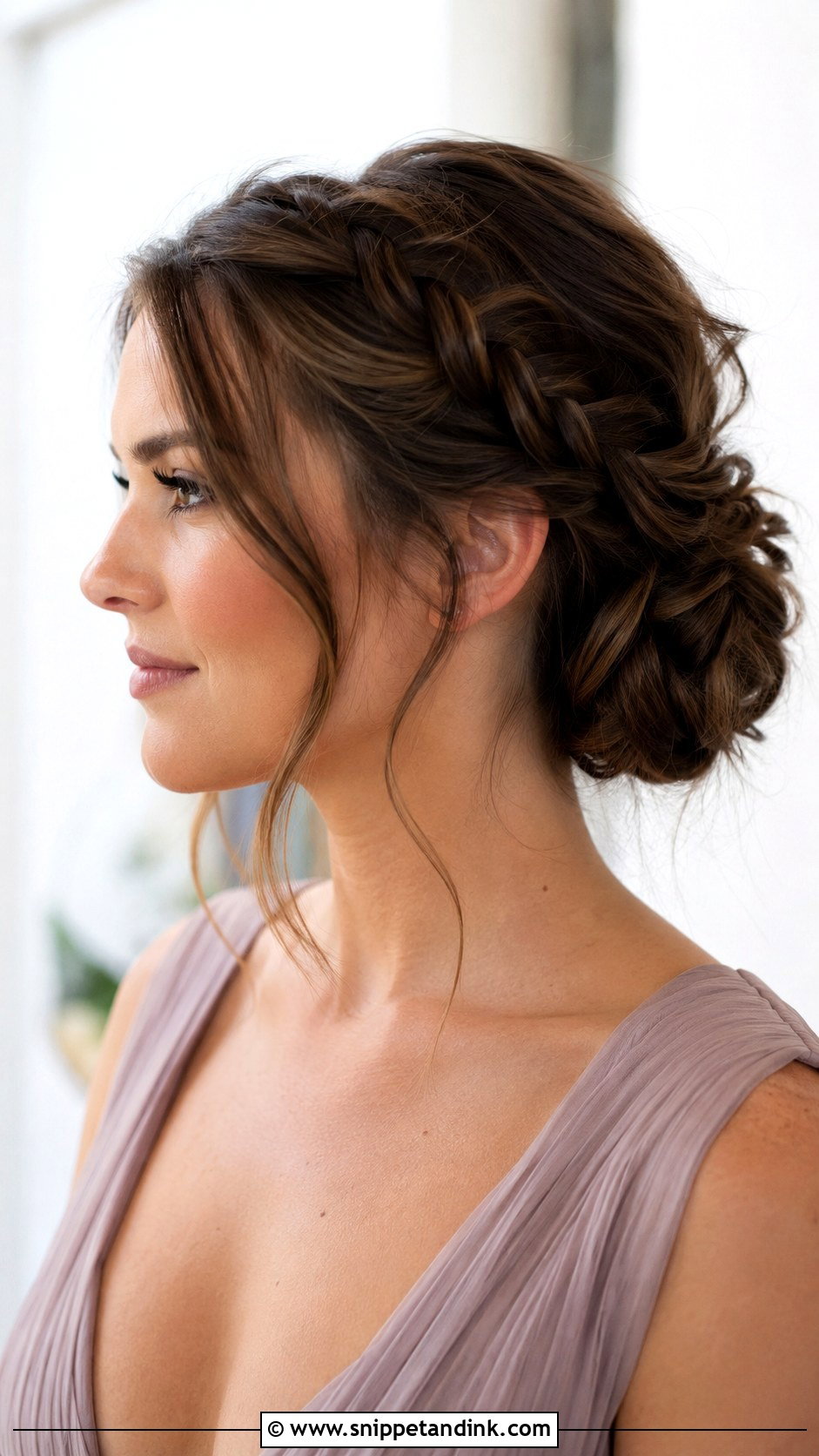 Braided Bun - Snippet and Ink - 30 Engagement Hair Ideas