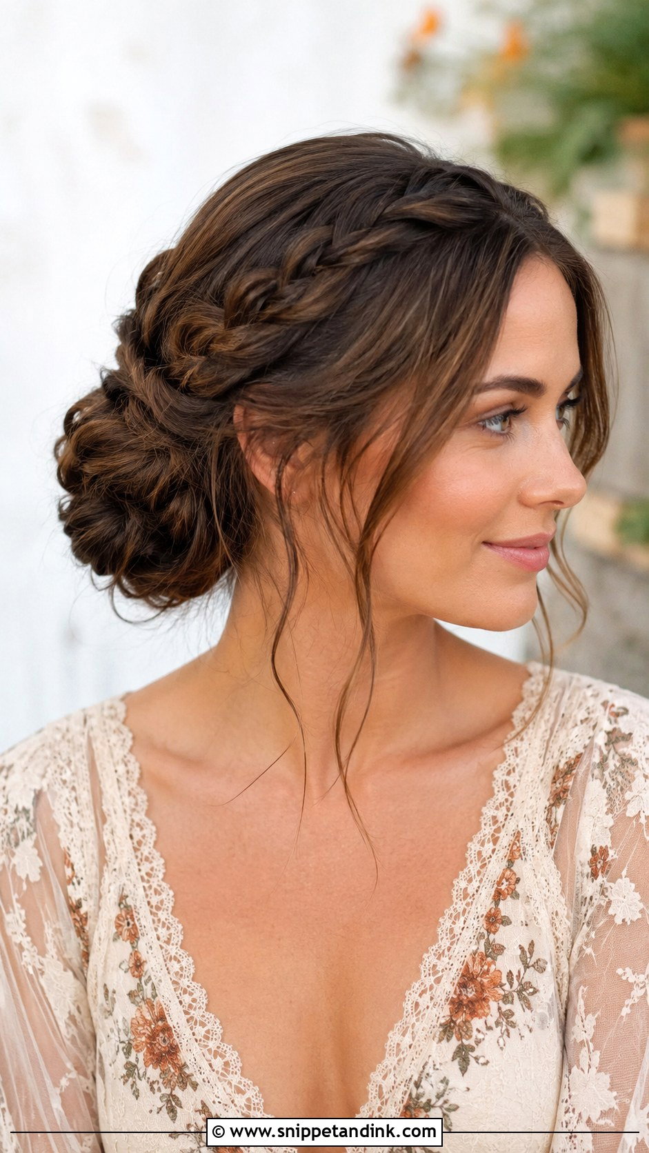 Braided Bun - Snippet and Ink - 30 Wedding Guest Hairstyle Ideas