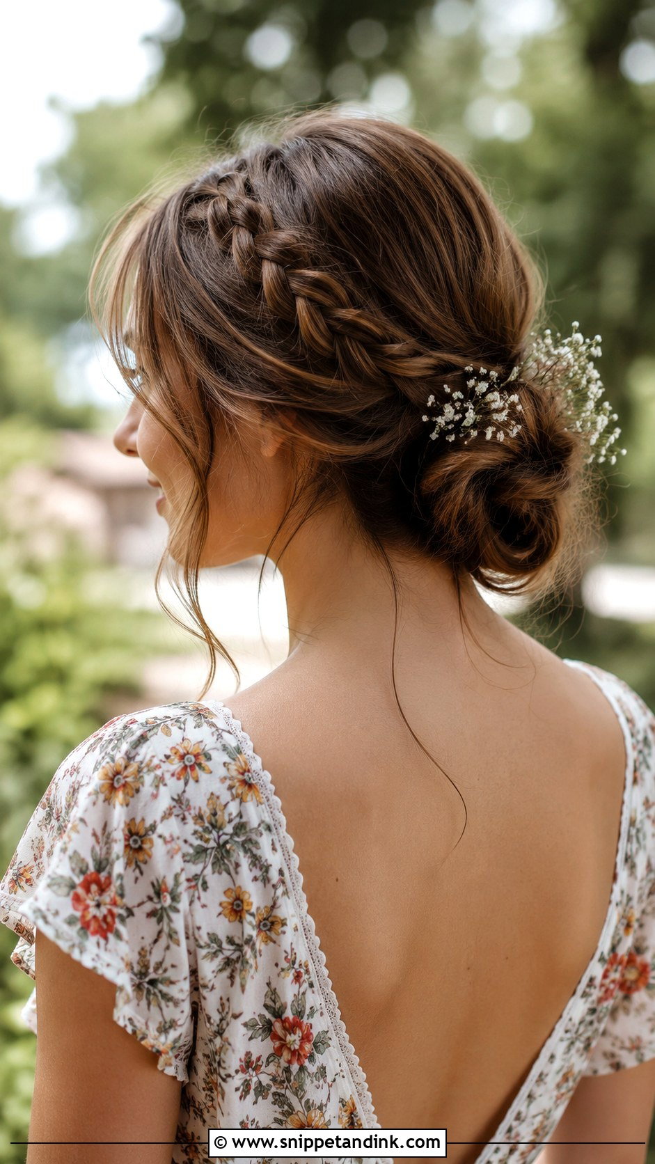 Braided Bun - Snippet and Ink - 35 Wedding Guest Hair Ideas