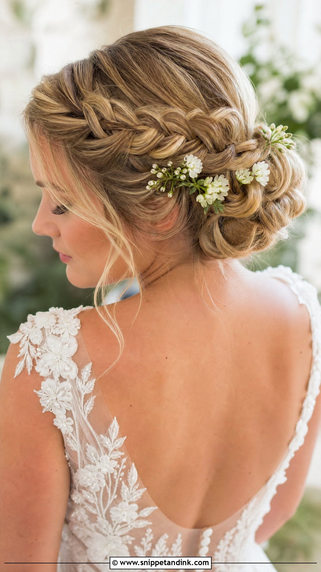 Braided Bun Bridal Hair - Snippet and Ink - 15 Effortless Bridal Hair Ideas