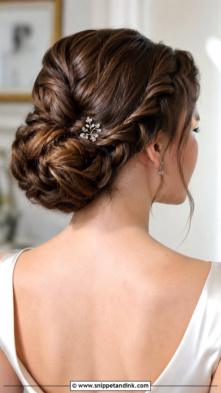 Braided Bun Bridal Hairstyle - Snippet and Ink - 25 Bridal Hair Inspo Ideas