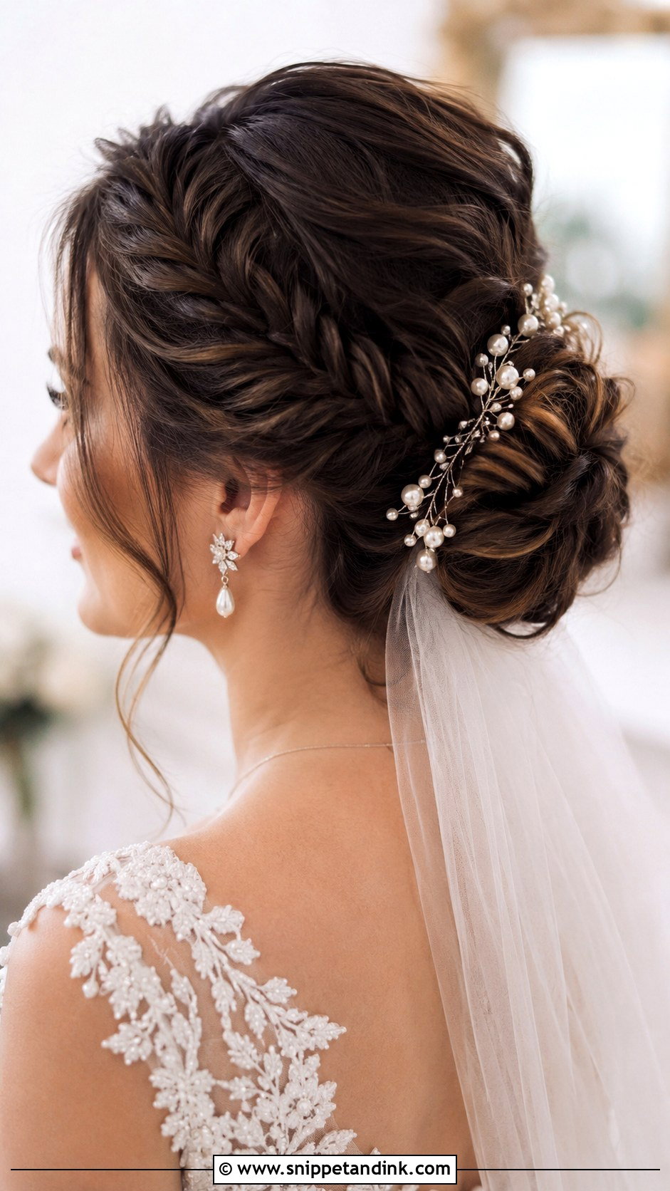 Braided Bun Bridal Hairstyle - Snippet and Ink - 30 Bridal Hair Styles