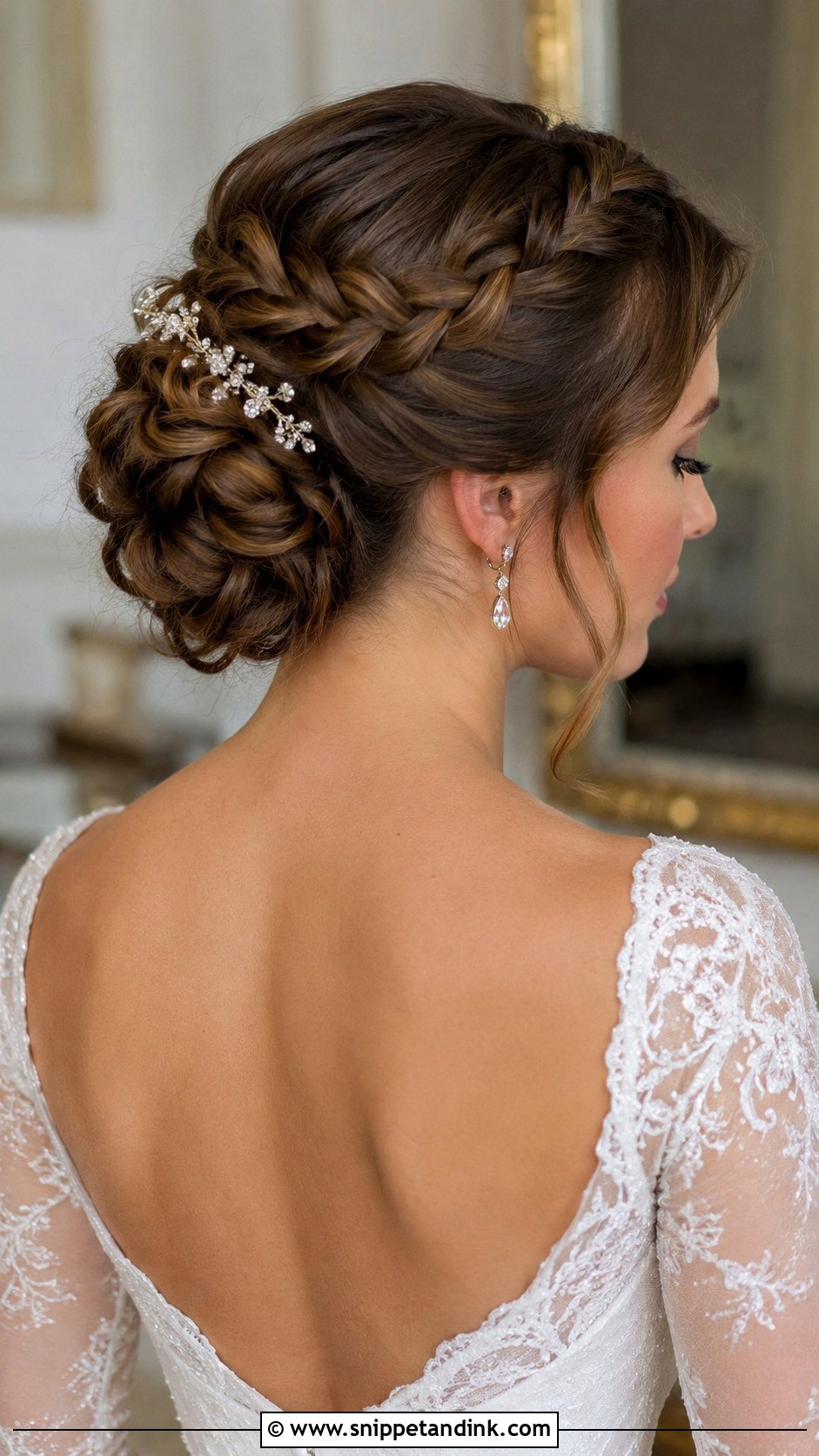 Braided Bun Bridal Hairstyle - Snippet and Ink - 30 Wedding Hairdo Ideas