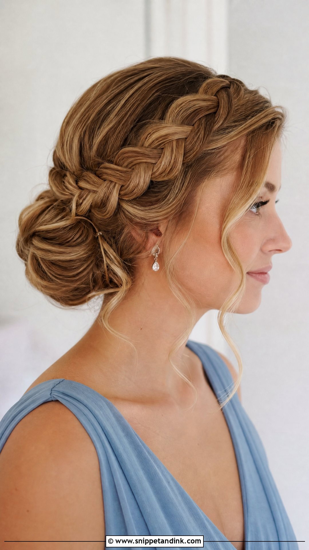 Braided Bun Bridal Party Updo - Snippet and Ink - 15 Bridal Party Updo Ideas