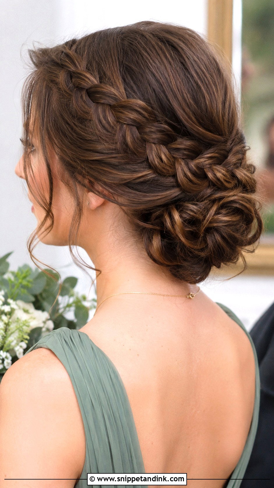 Braided Bun Bridesmaid Hair - Snippet and Ink - 30 Bridesmaid Hair Styles