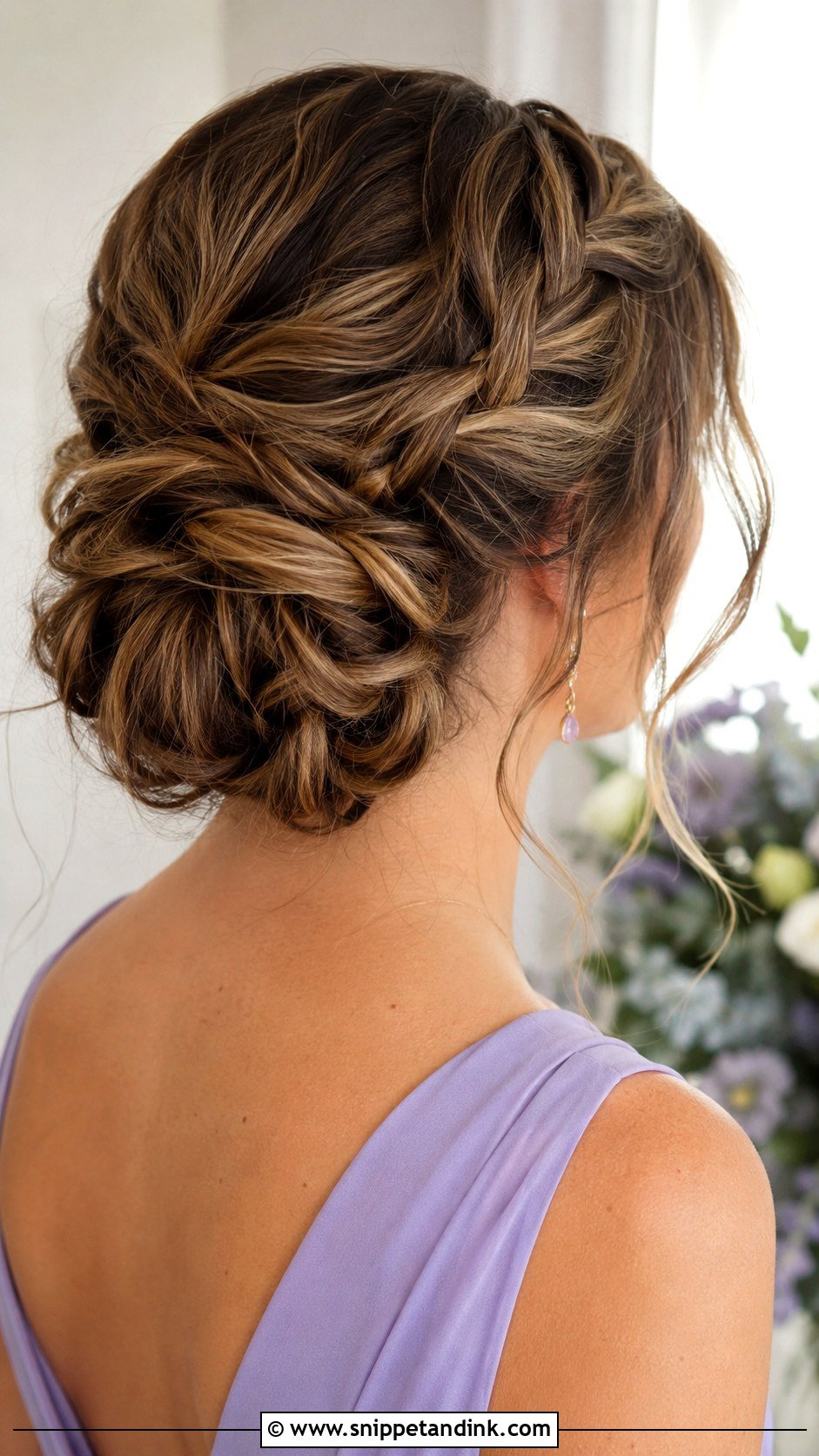 Braided Bun Bridesmaid Updo - Snippet and Ink - 20 Updo Hairstyles for Bridesmaids