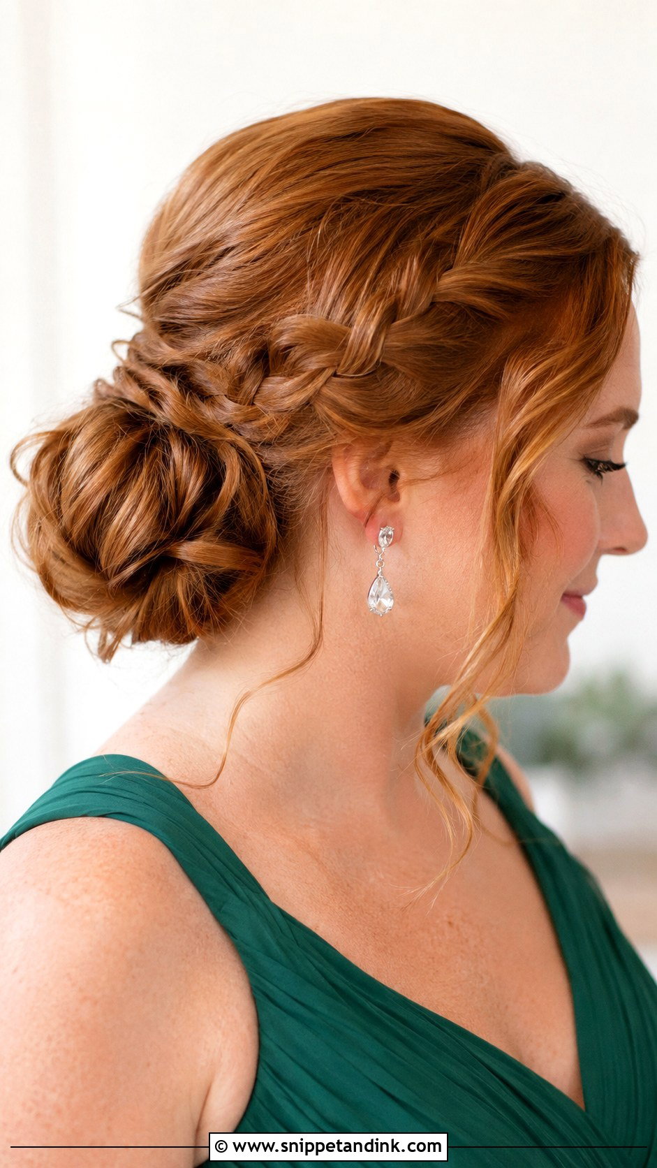 Braided Bun Bridesmaid Updo - Snippet and Ink - 20 Bridesmaid Up Do Hairstyles