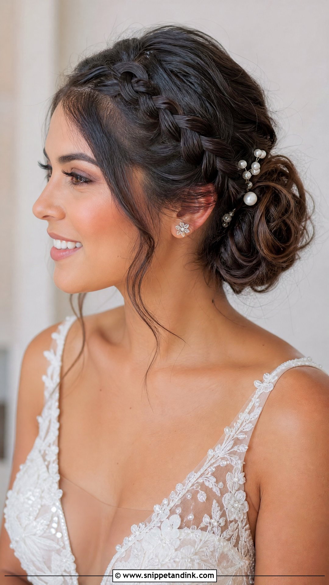 Braided Bun Combination - Snippet and Ink - 20 Bridal Hairstyles Tutorial