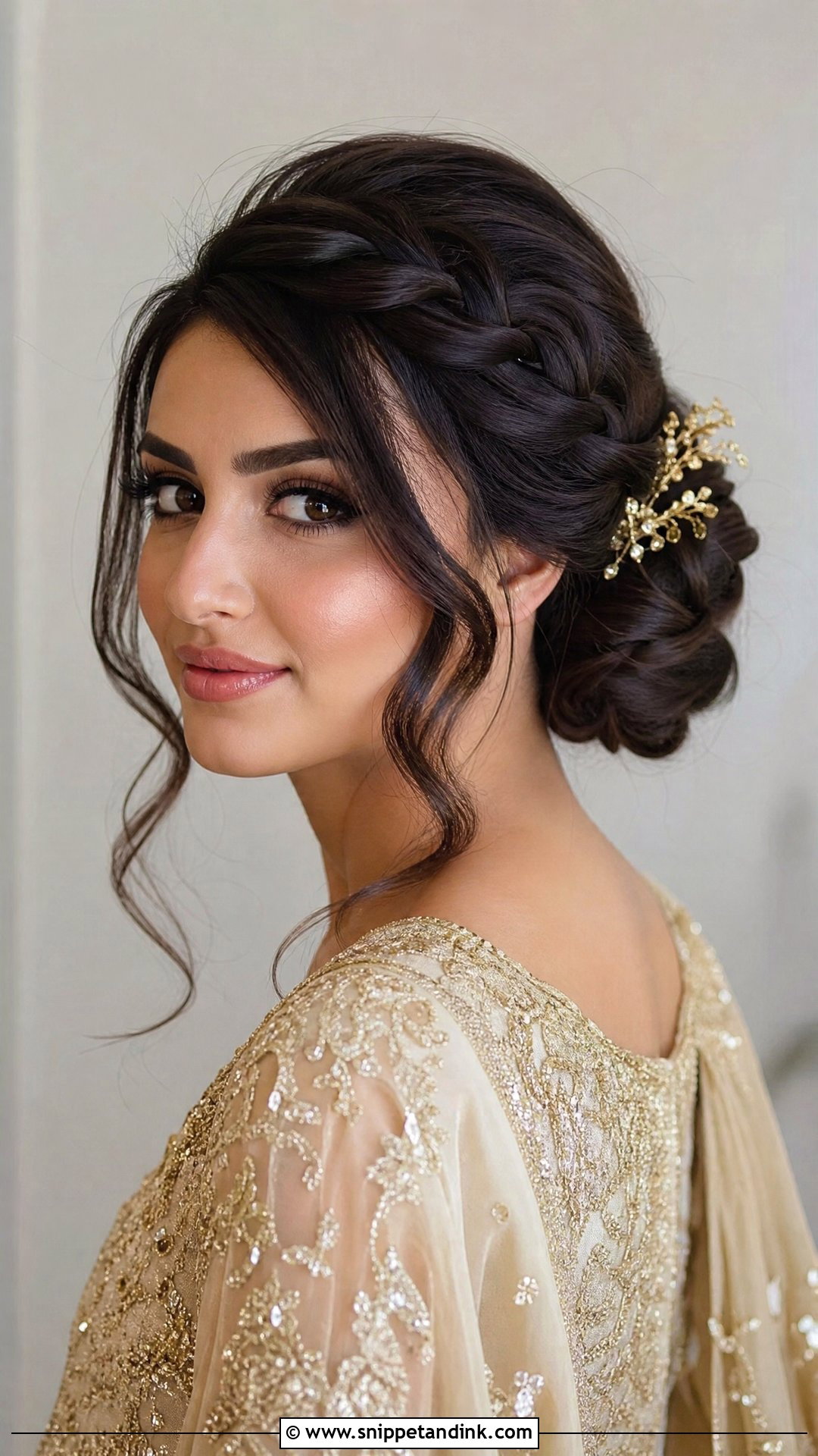 Braided Bun Engagement Hairstyle For Round Face - Snippet and Ink - 15 Engagement Hairstyles for Round Face