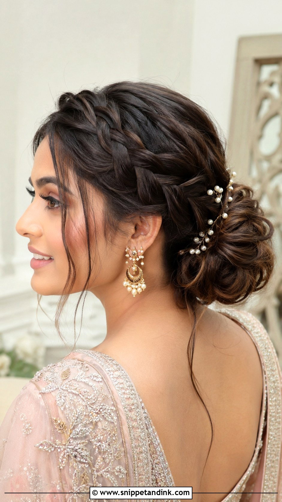 Braided Bun Engagement Hairstyle - Snippet and Ink - 15 Hair Do for Engagement Ideas