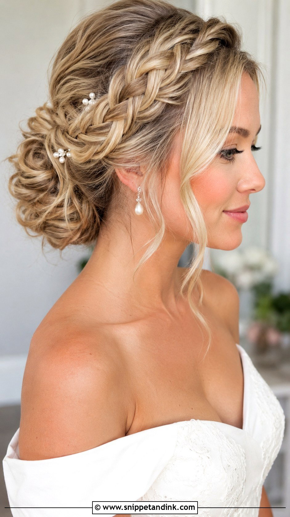 Braided Bun For Bride - Snippet and Ink - 20 Bun for Bride Wedding Hairstyles