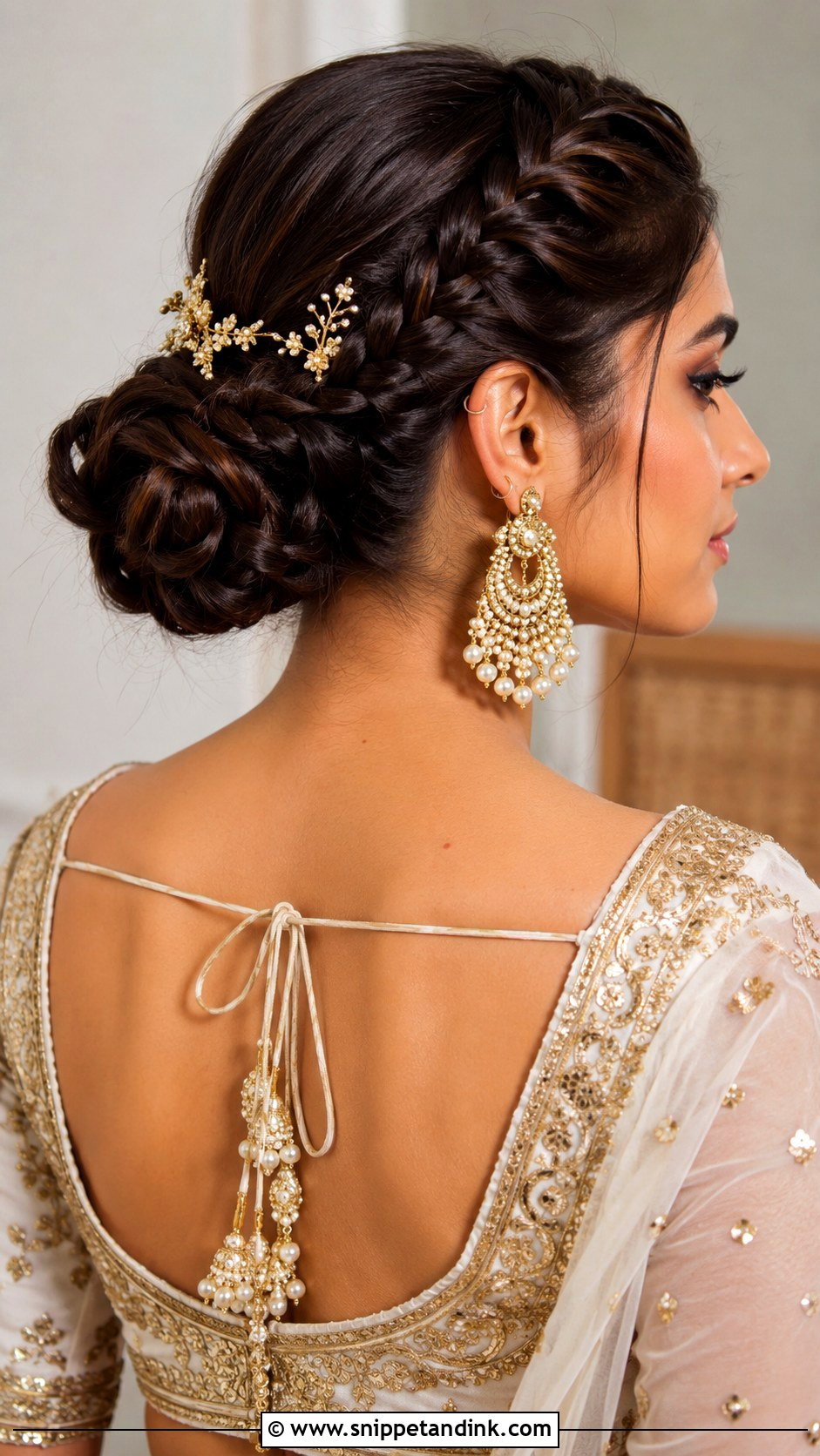 Braided Bun For Chaniya Choli Wedding - Snippet and Ink - 15 Hairstyle for Chaniya Choli Wedding Ideas