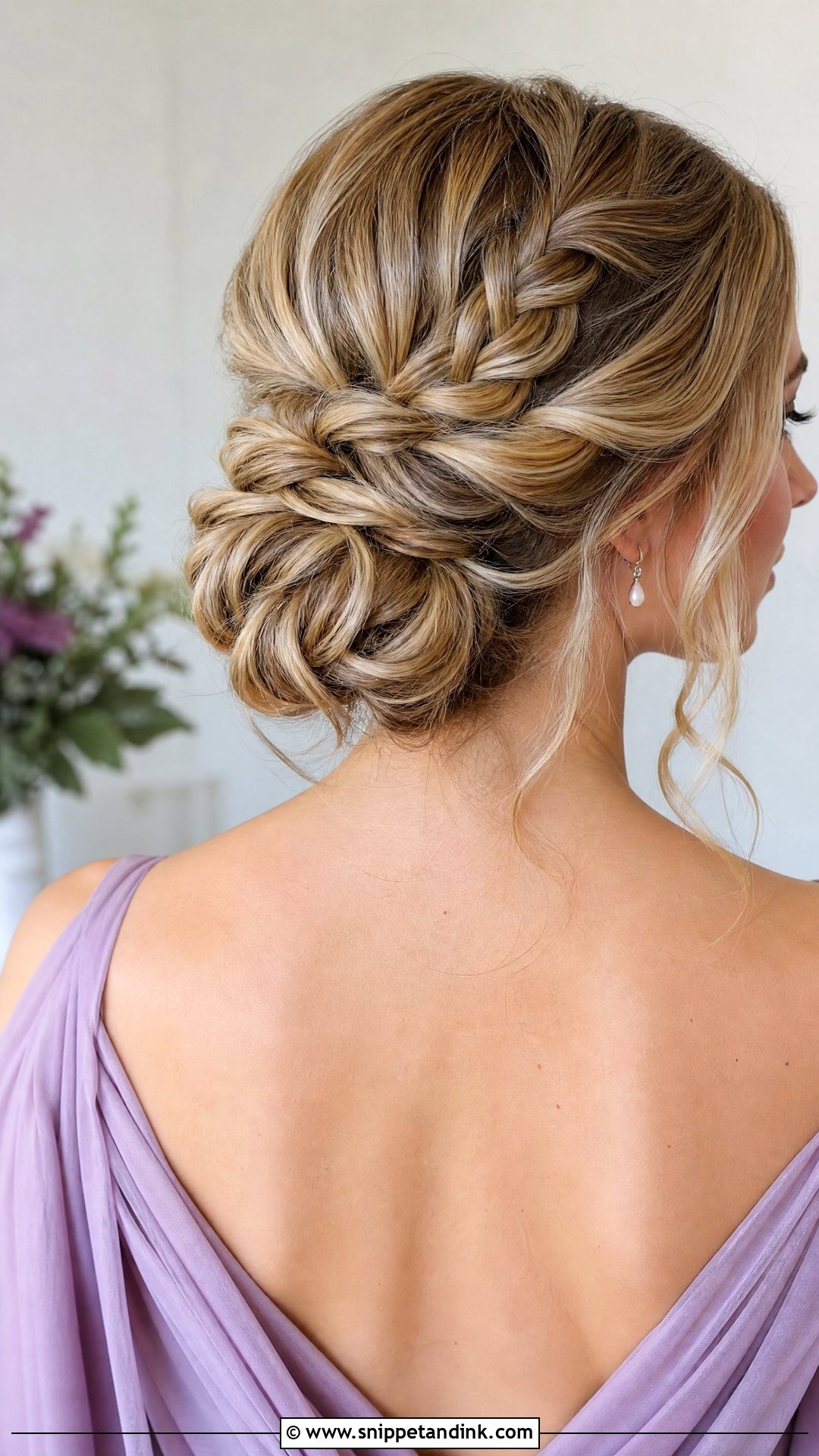 Braided Bun For Medium Hair - Snippet and Ink - 15 Easy Medium Hair Wedding Guest Updo Ideas