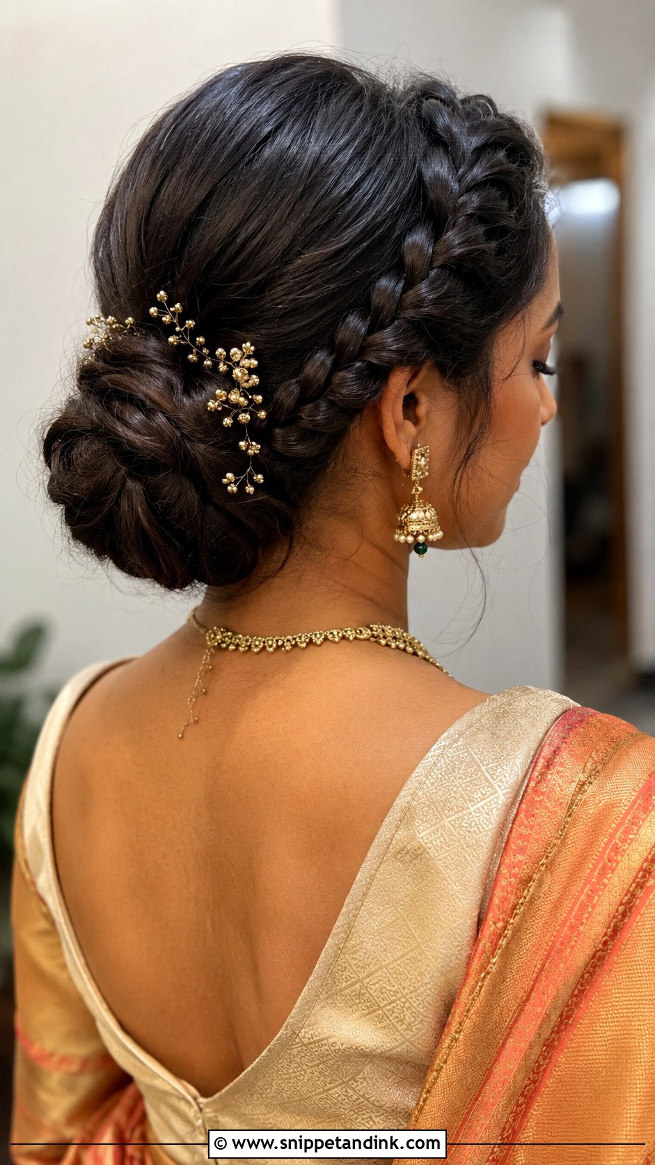 Braided Bun Hairstyle For Indian Wedding - Snippet and Ink - 20 Hair Styles for Indian Wedding Guest