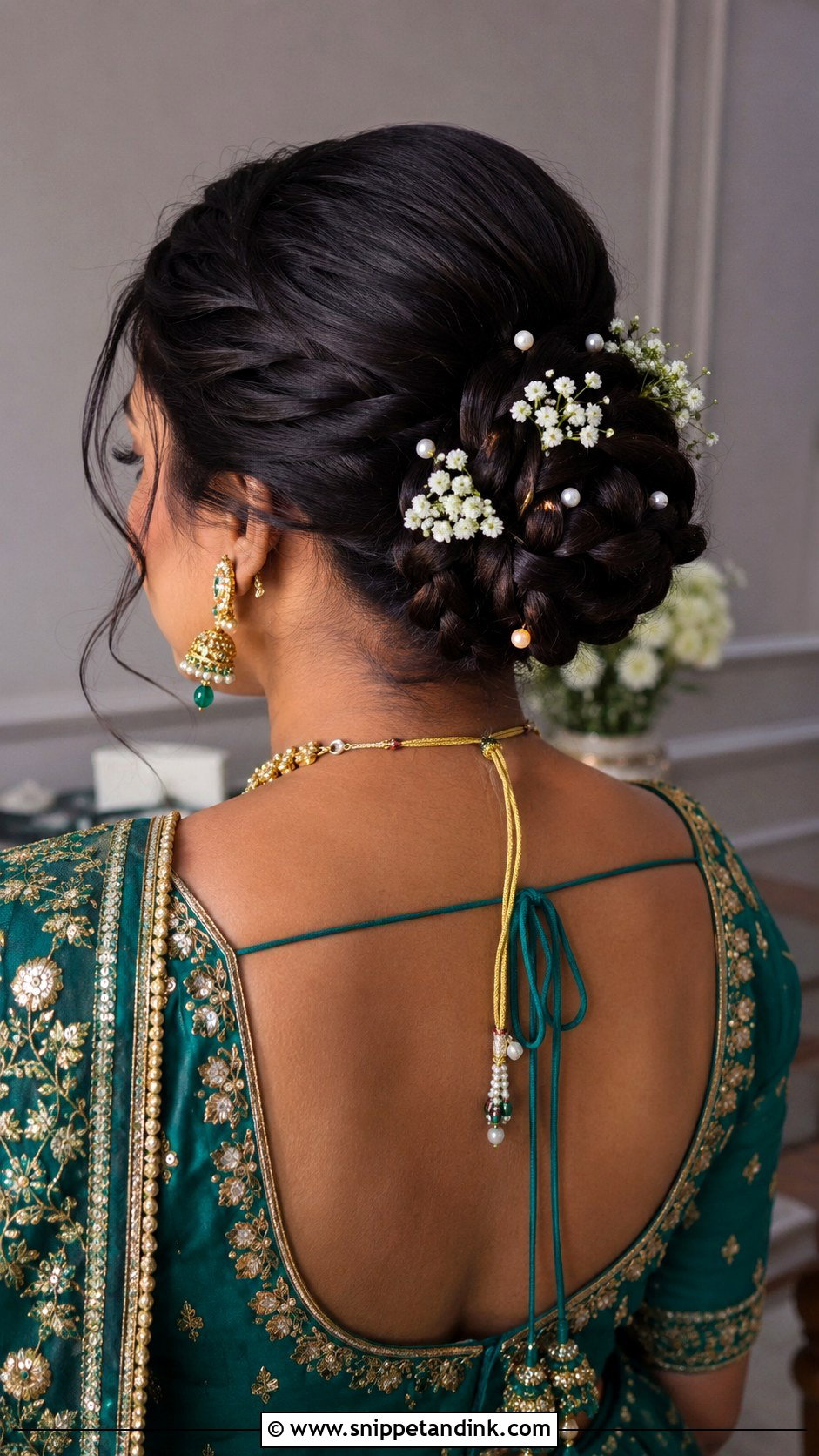 Braided Bun Hairstyle for Wedding - Snippet and Ink - 25 Hairstyle for Marriage Function Ideas