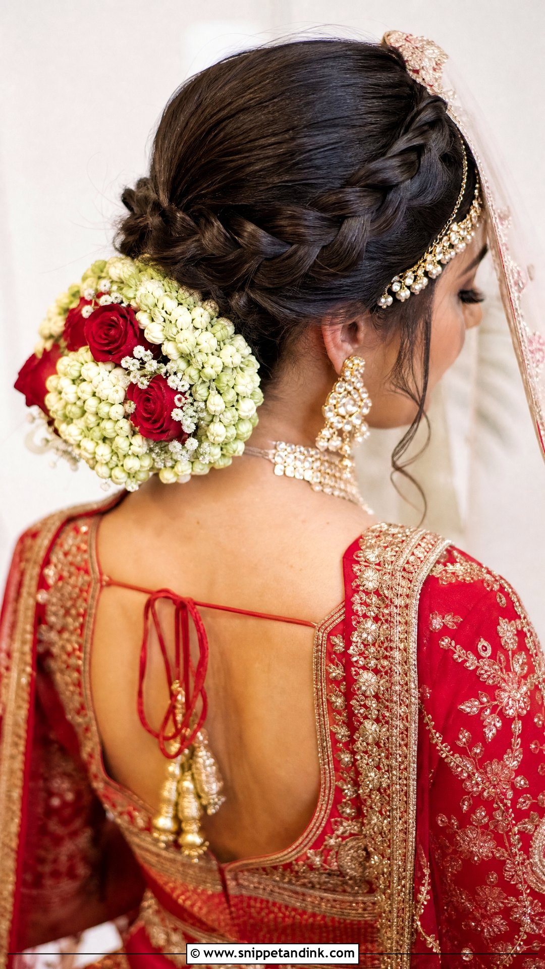 Braided Bun Indian Bride - Snippet and Ink - 15 Braided Hairstyles for Indian Bride