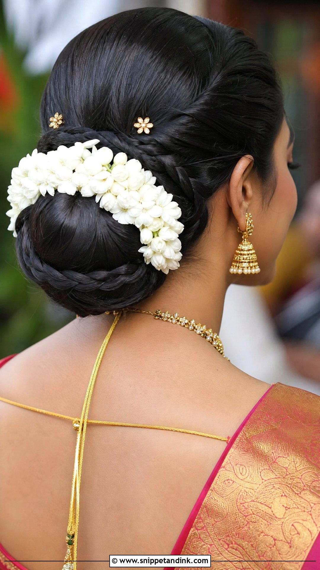 Braided Bun Indian Wedding - Snippet and Ink - 15 Braid Hairstyle Indian Wedding Ideas
