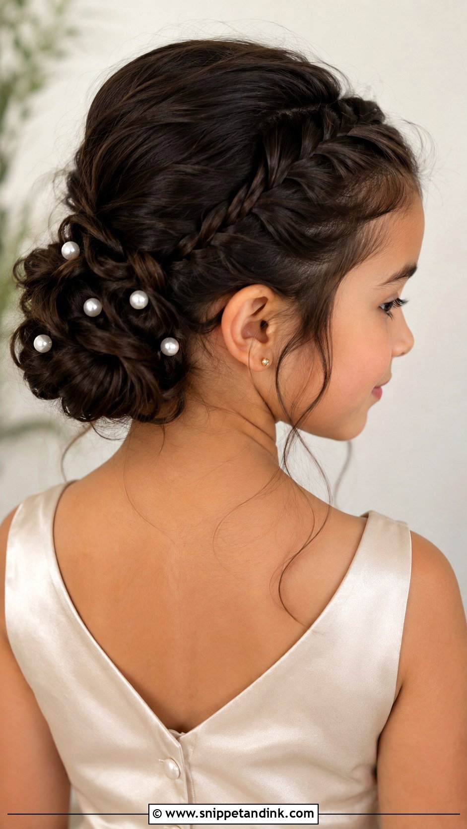 Braided Bun Jr Bridesmaid Hair - Snippet and Ink - 25 Jr Bridesmaid Hairstyles