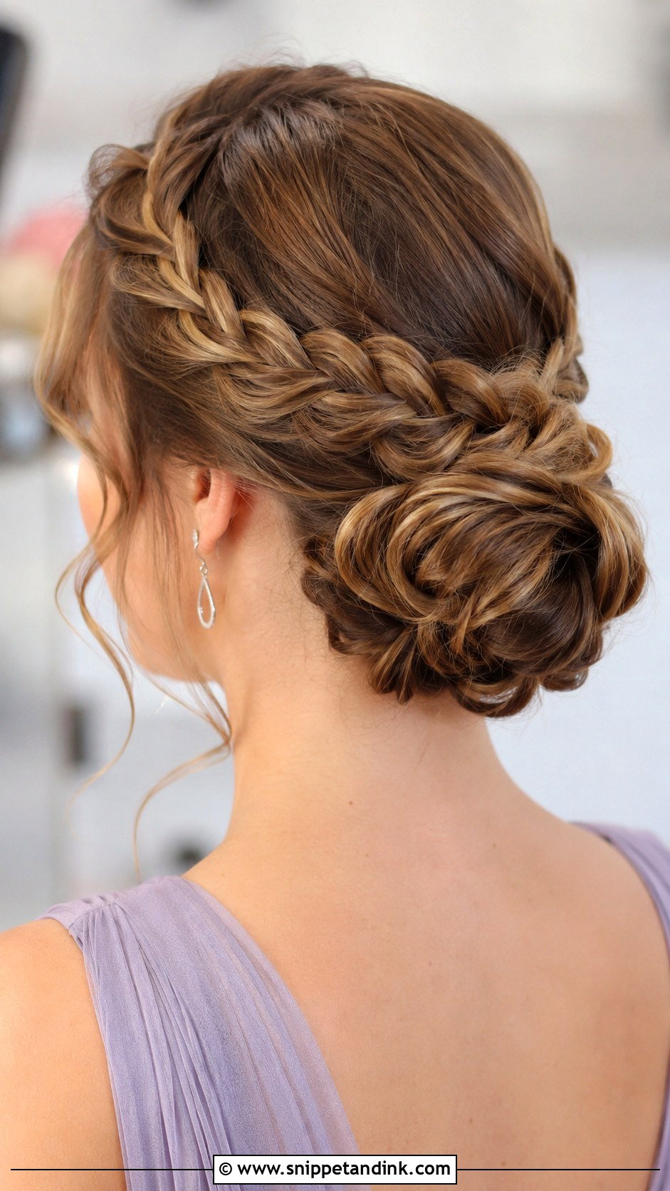 Braided Bun Updo - Snippet and Ink - 25 Mother of the Bride Updos