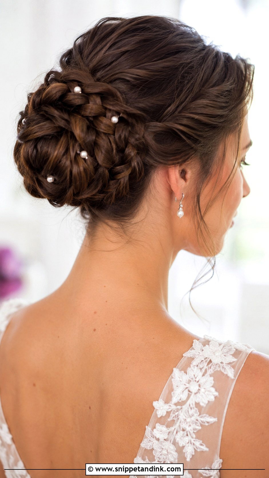 Braided Bun Updo - Snippet and Ink - 30 Hairstyles for Marriage