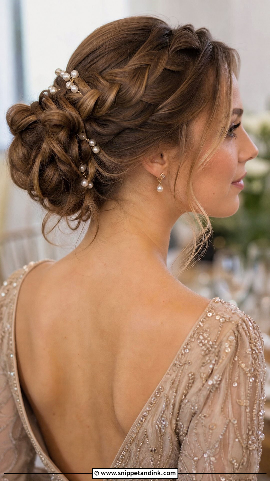 Braided Bun Updo - Snippet and Ink - 30 Mom of Bride Hairstyles
